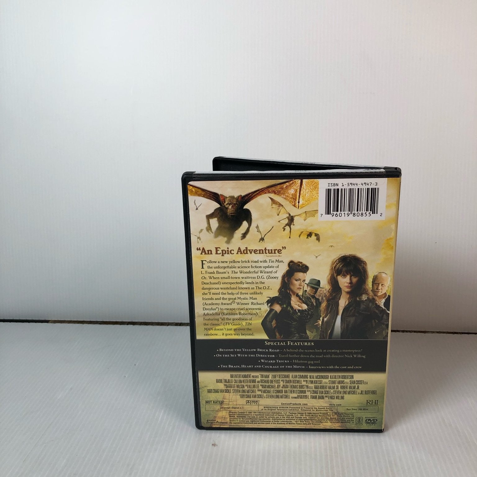 Tin Man DVD 2007 2-Disc Collector's Edition Zooey Deschanel Alan Cumming