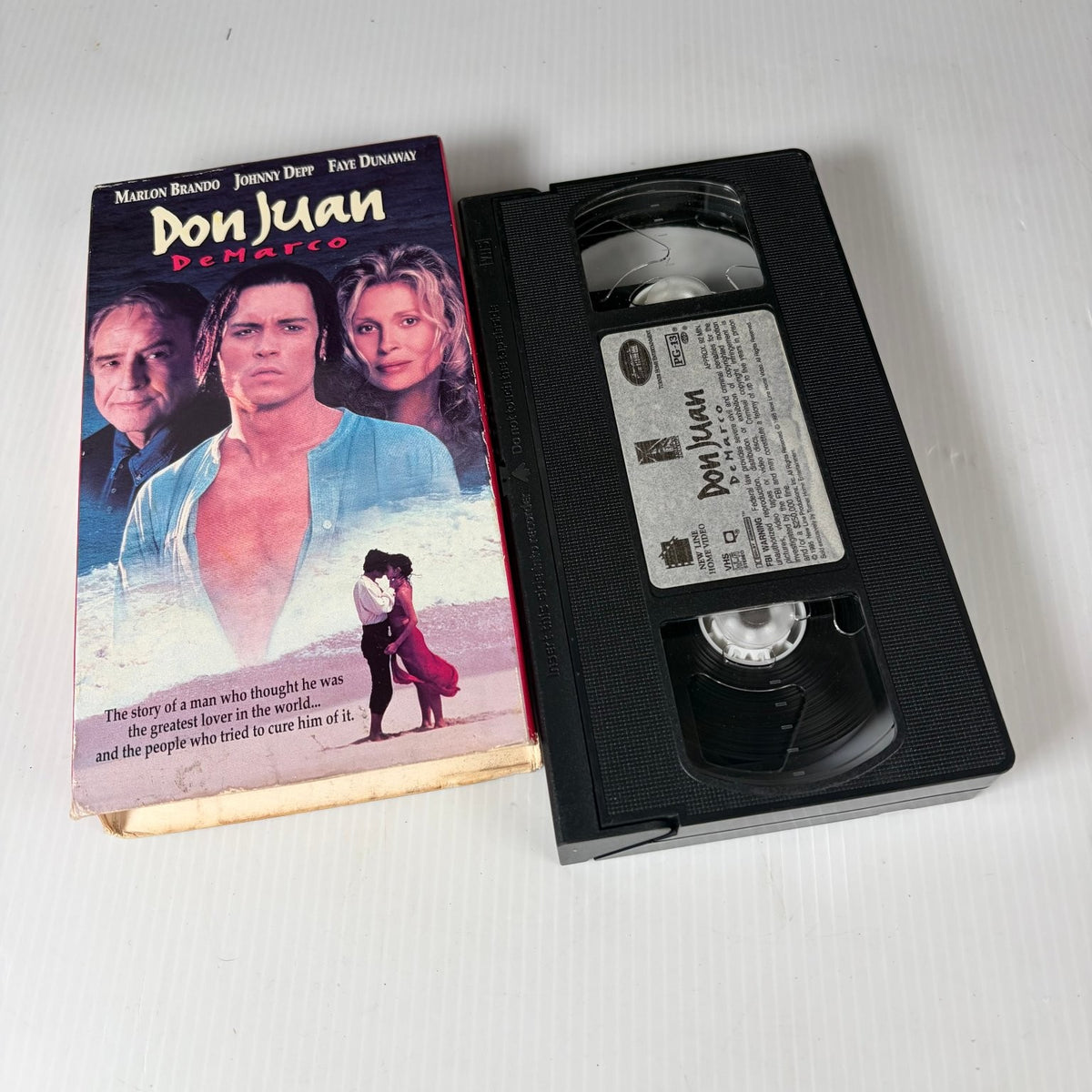 Don Juan DeMarco VHS 1995 Romantic Comedy Original Release New Line