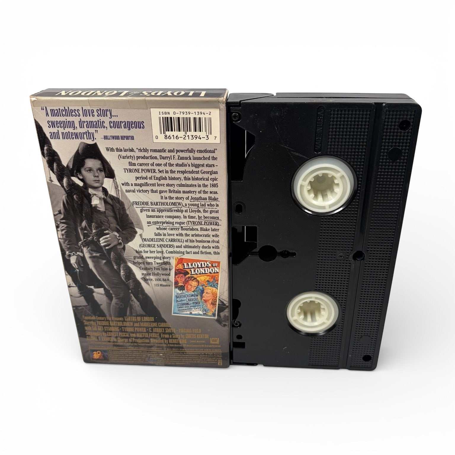 Lloyd's of London VHS 1936 Drama Tyrone Power Fox Video Studio Classic