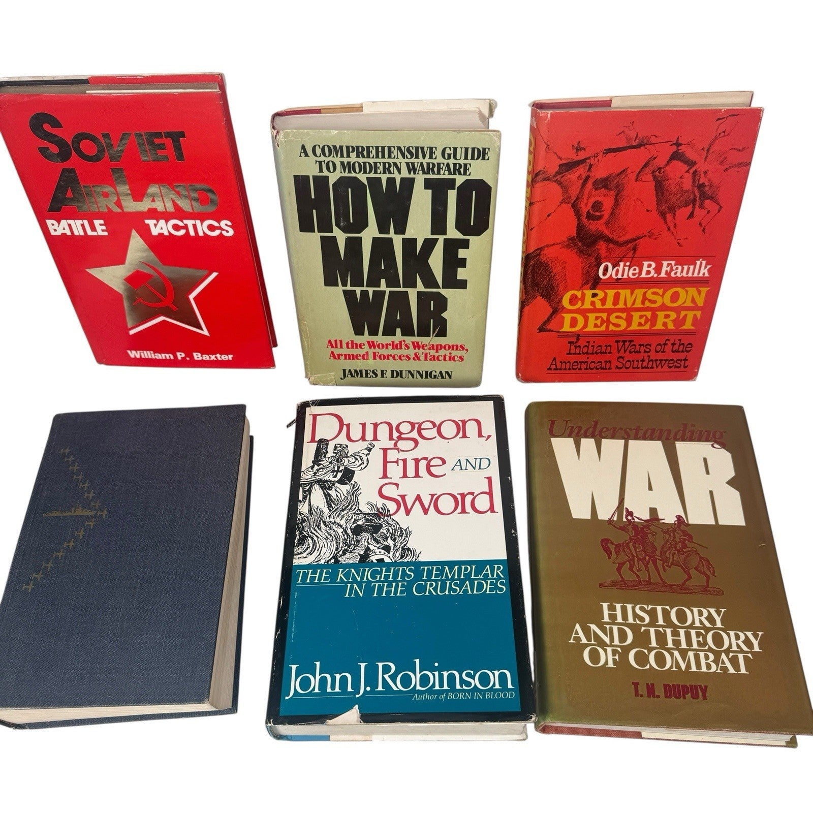 Lot Of Vintage Hardcover War Books Soviet Airland Battle, How To Make War +More