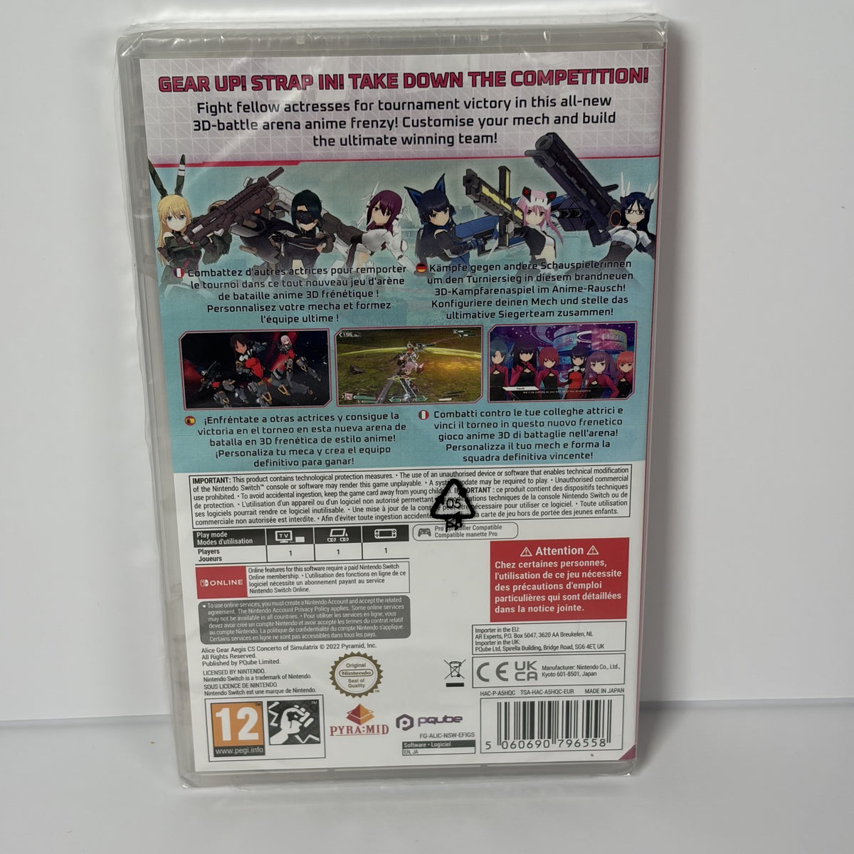 Alice Gear Aegis CS Concerto of Simulatrix Nintendo Switch New Sealed PEGI 12