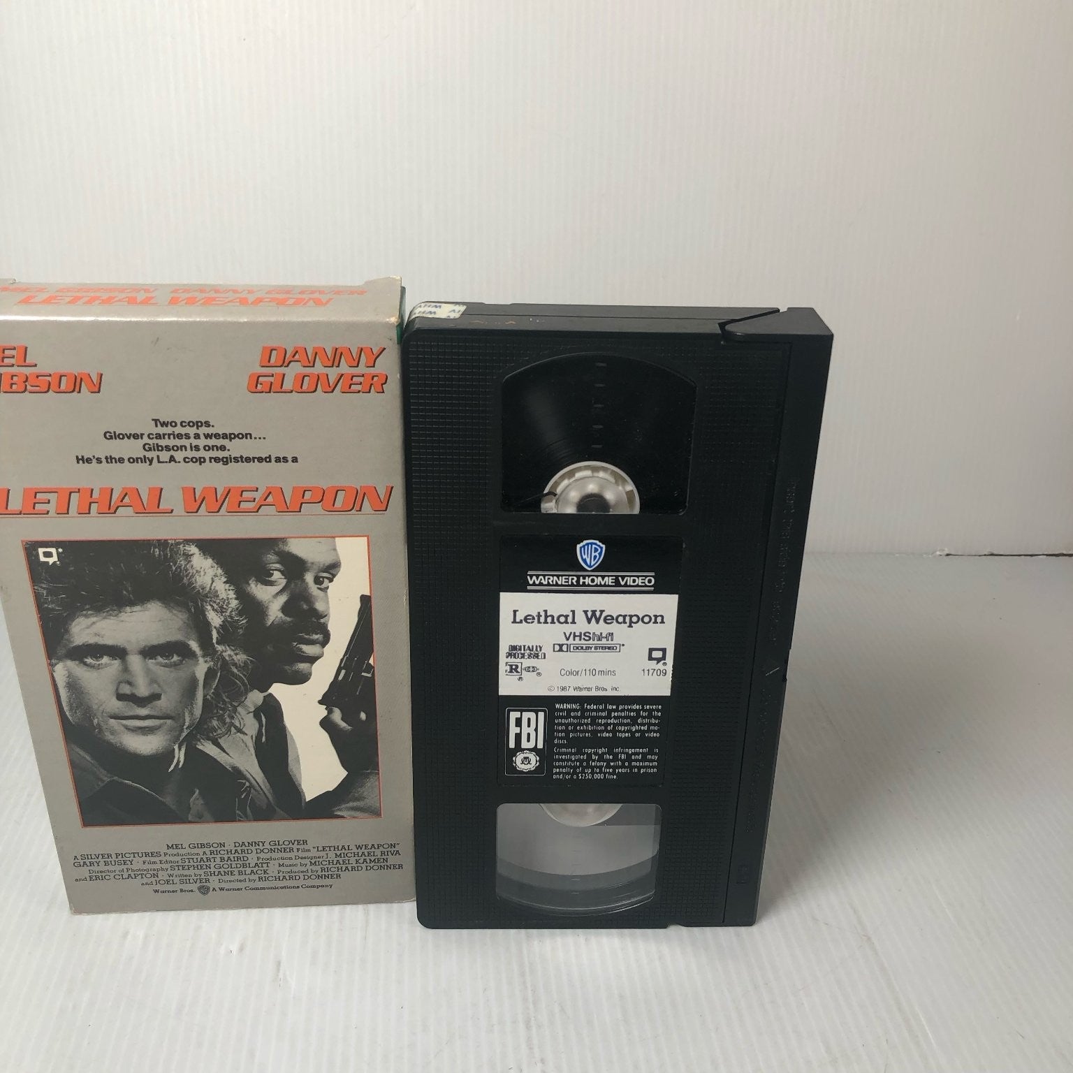Lethal Weapon VHS 1987 Action Thriller Mel Gibson Warner Home Video R