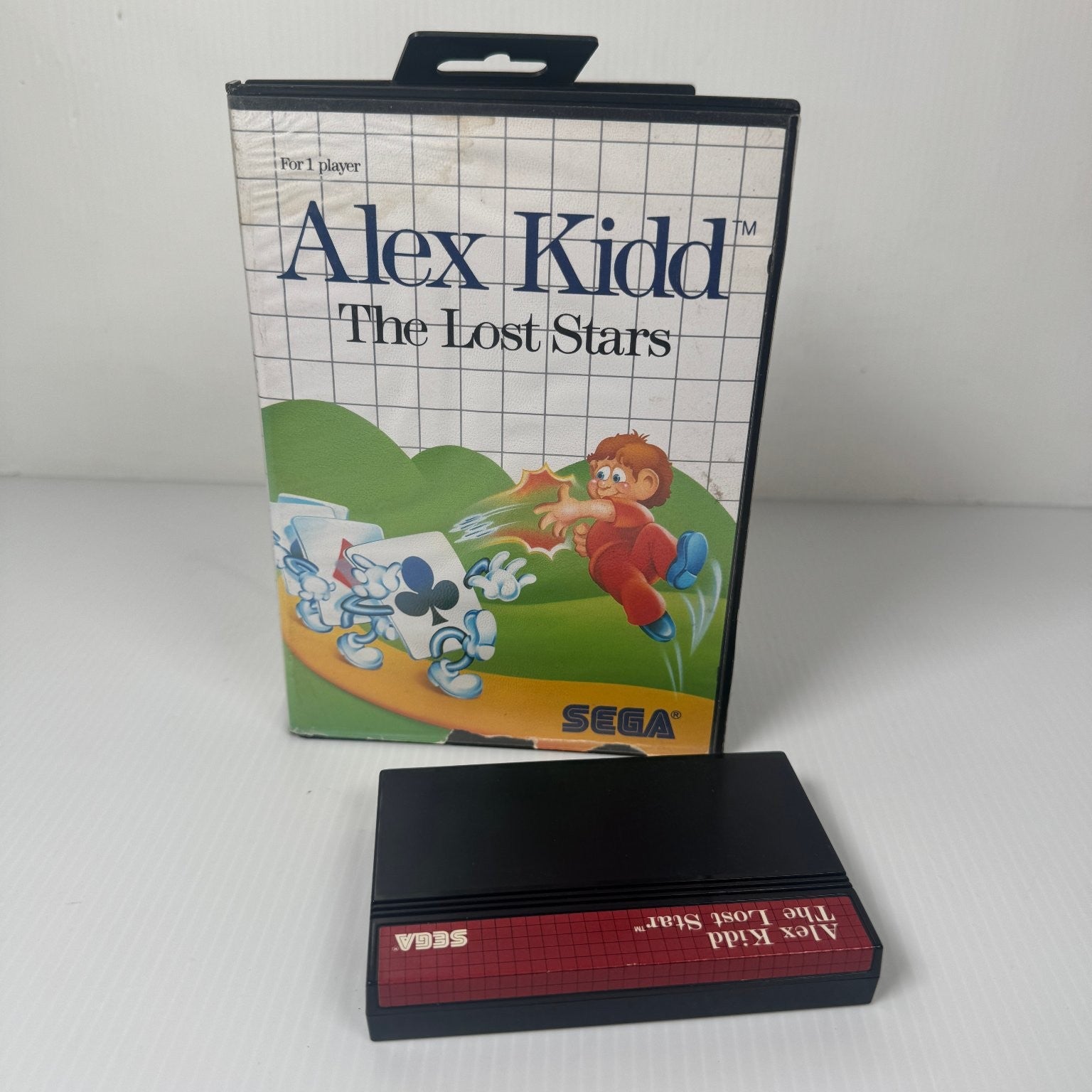 Alex Kidd The Lost Stars SEGA Master System Video Game Platformer Case & Game