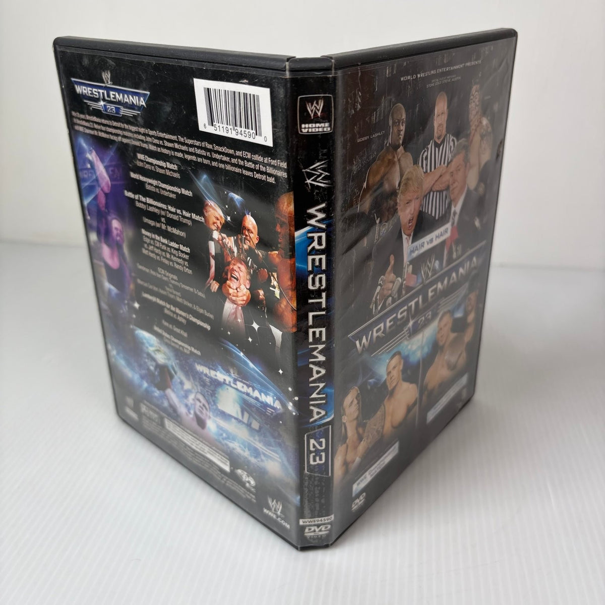 WrestleMania 23 DVD 2007 John Cena Shawn Michaels Undertaker Trump WWE