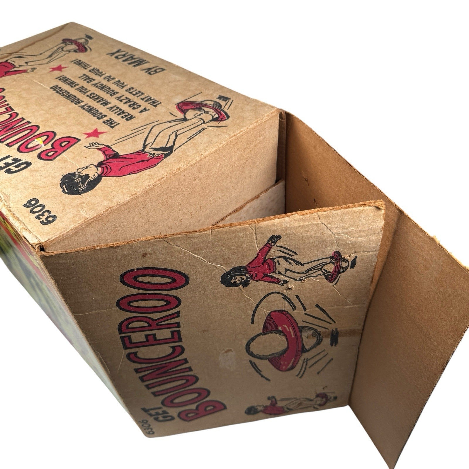 Rare Marx 1970s Bounceroo Bouncing Toy Complete w/ Air Pump Adapter & Manual