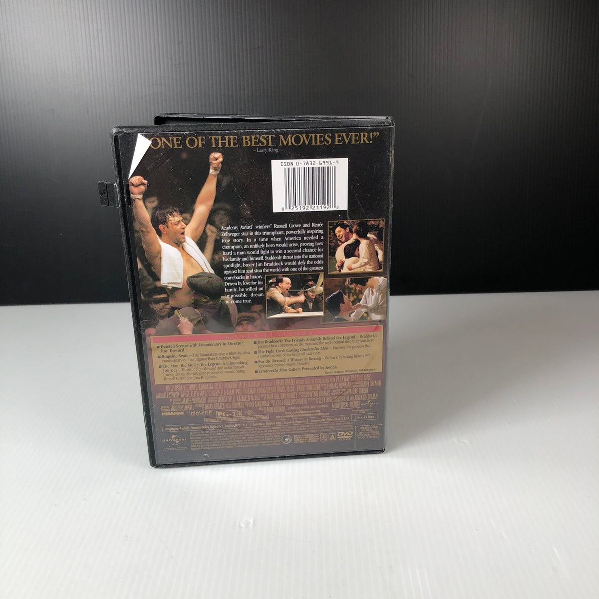 Cinderella Man DVD 2005 Russell Crowe Renée Zellweger Widescreen