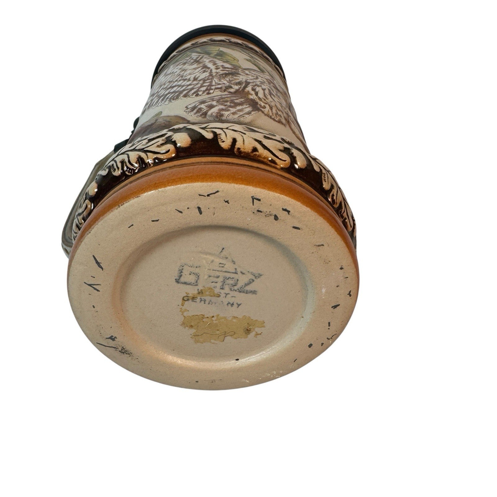 Gerz West Germany Beer Stein With Owls 94% Zinn