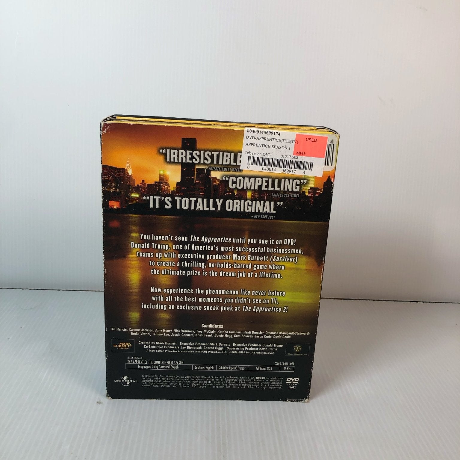 The Apprentice The Complete First Season DVD 2004 Donald Trump Mark Burnett