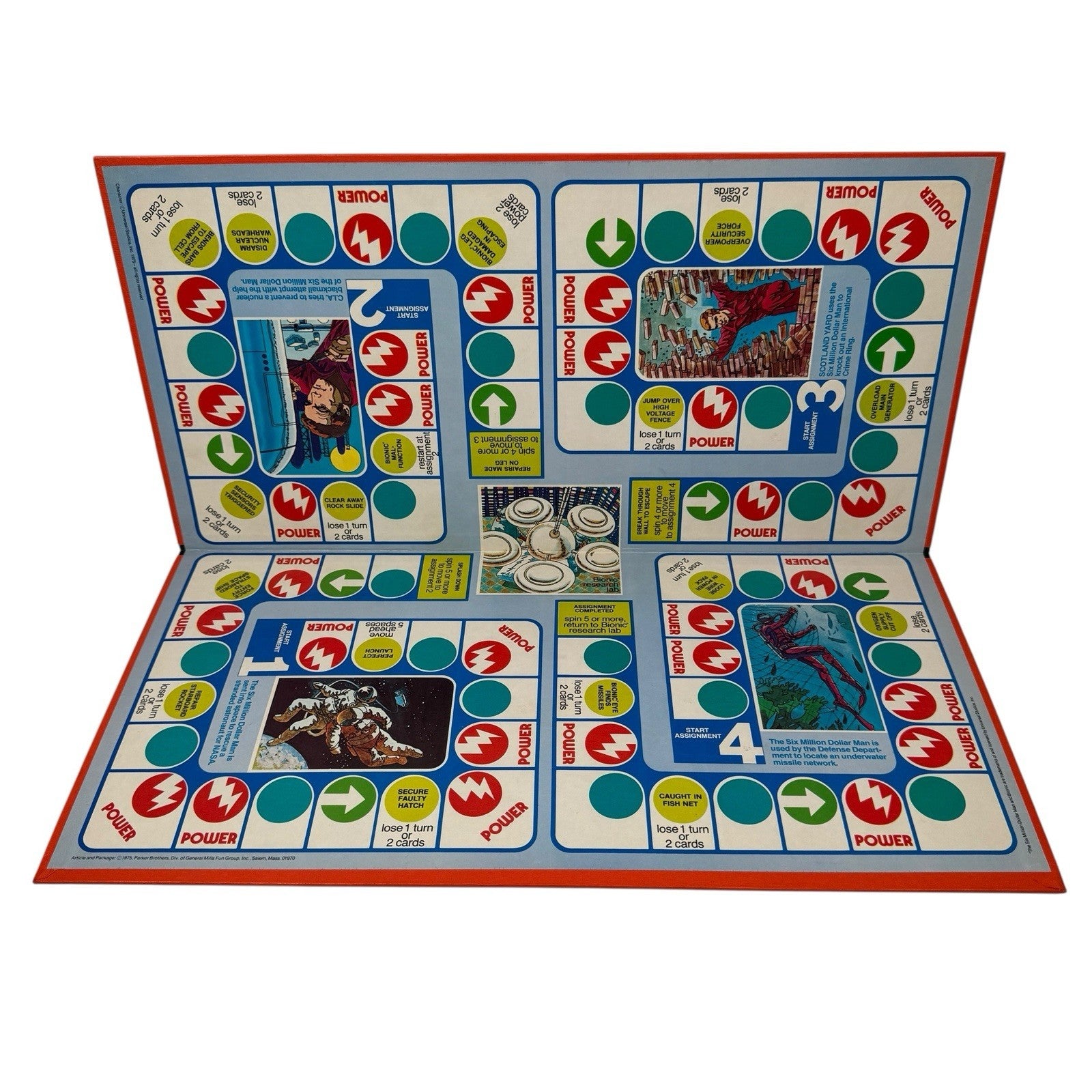 Vintage The Six Million Dollar Man Board Game 1975 Complete Parker Brothers