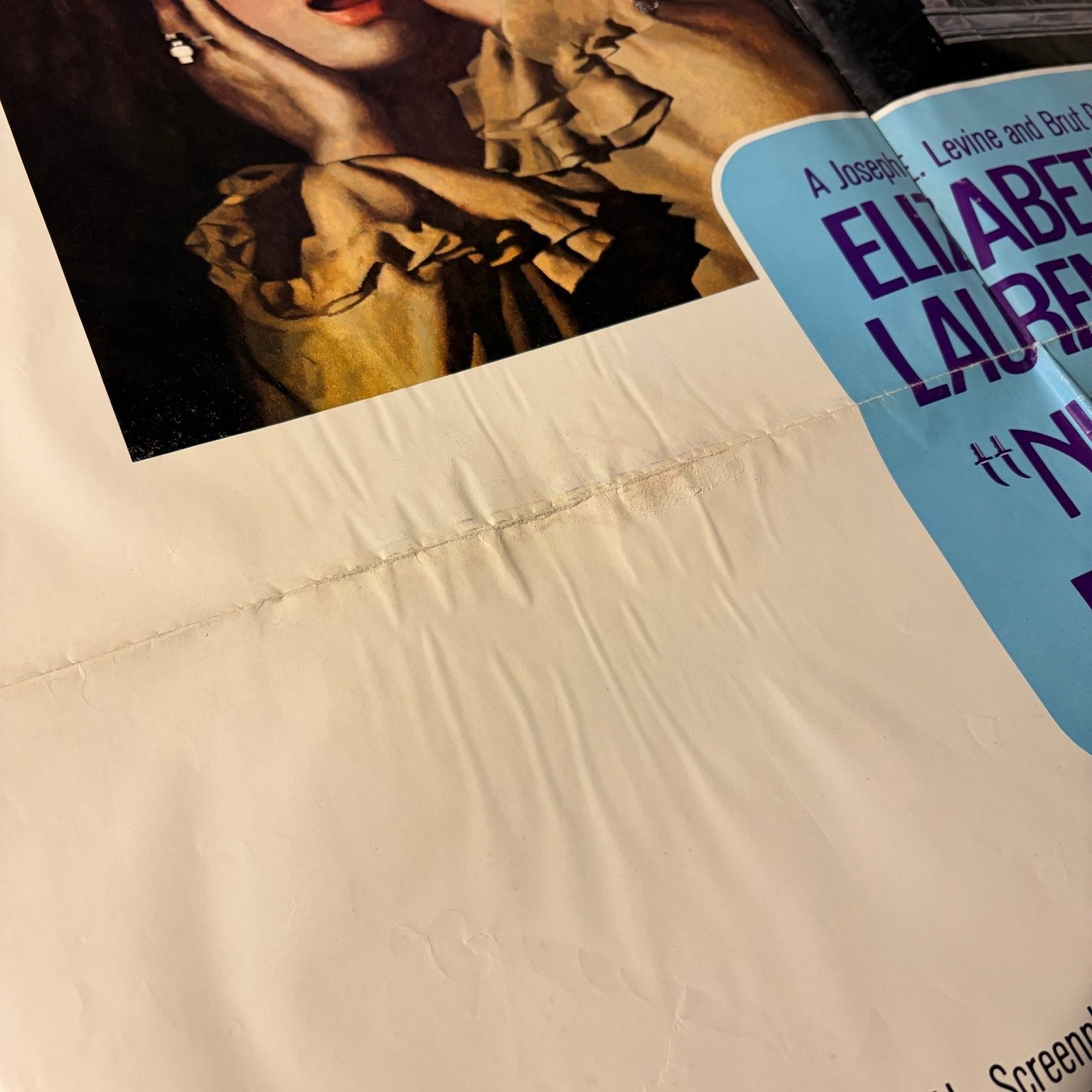 Vintage Night Watch 1973 One Sheet Movie Poster Elizabeth Taylor Laurence Harvey