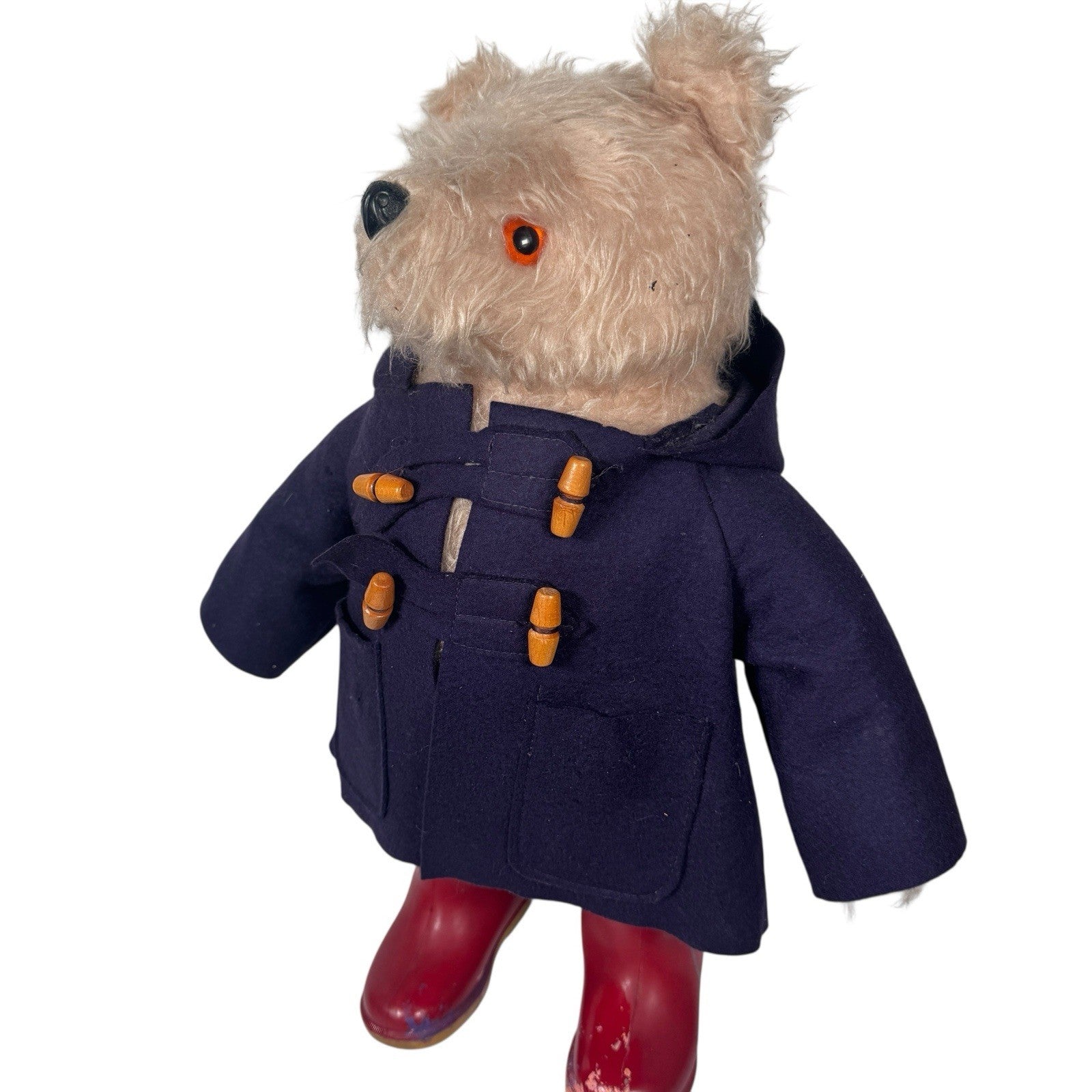 Vintage Gabrielle Designs Paddington Bear Early 1970s Dunlop Boots (Worn As Is)