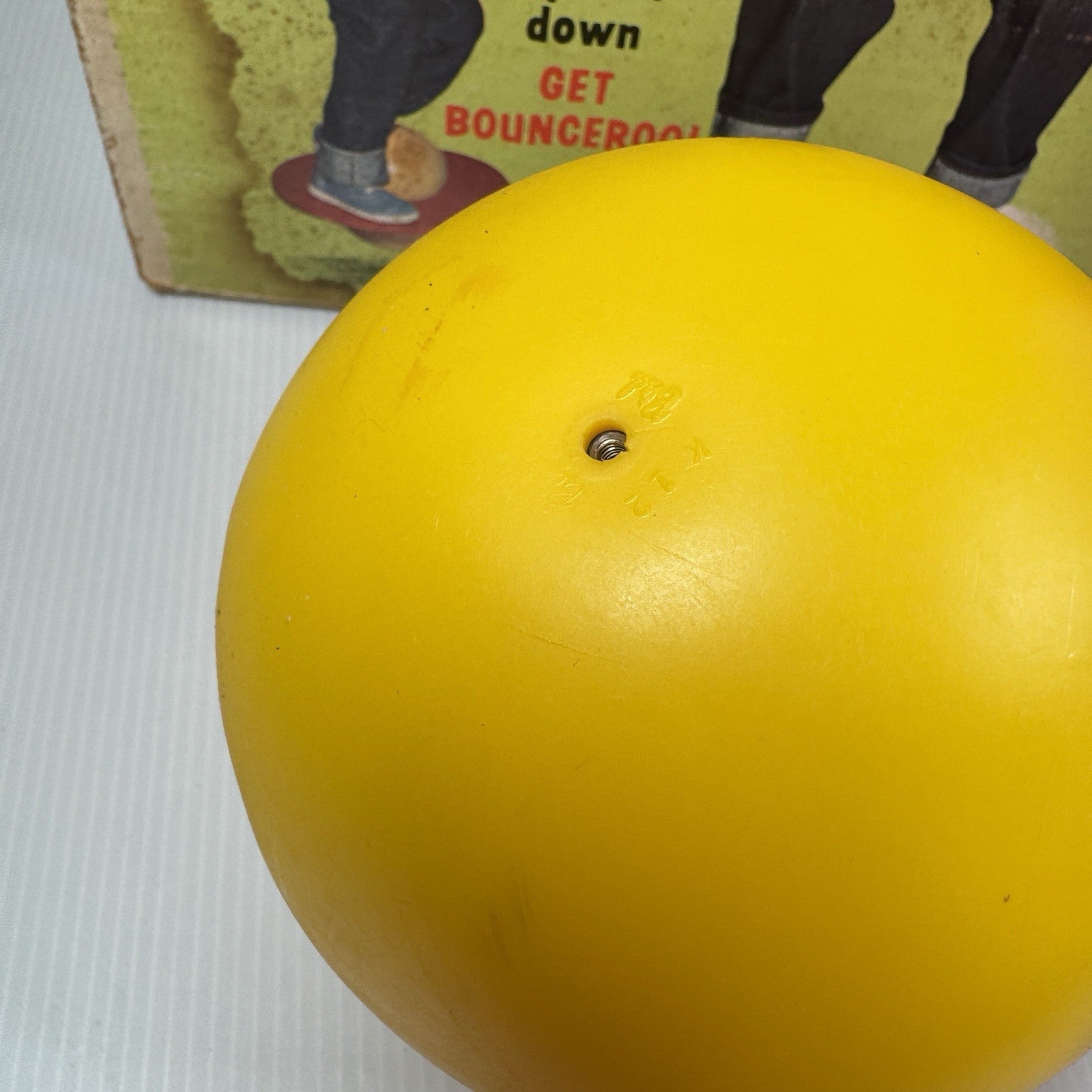 Rare Marx 1970s Bounceroo Bouncing Toy Complete w/ Air Pump Adapter & Manual