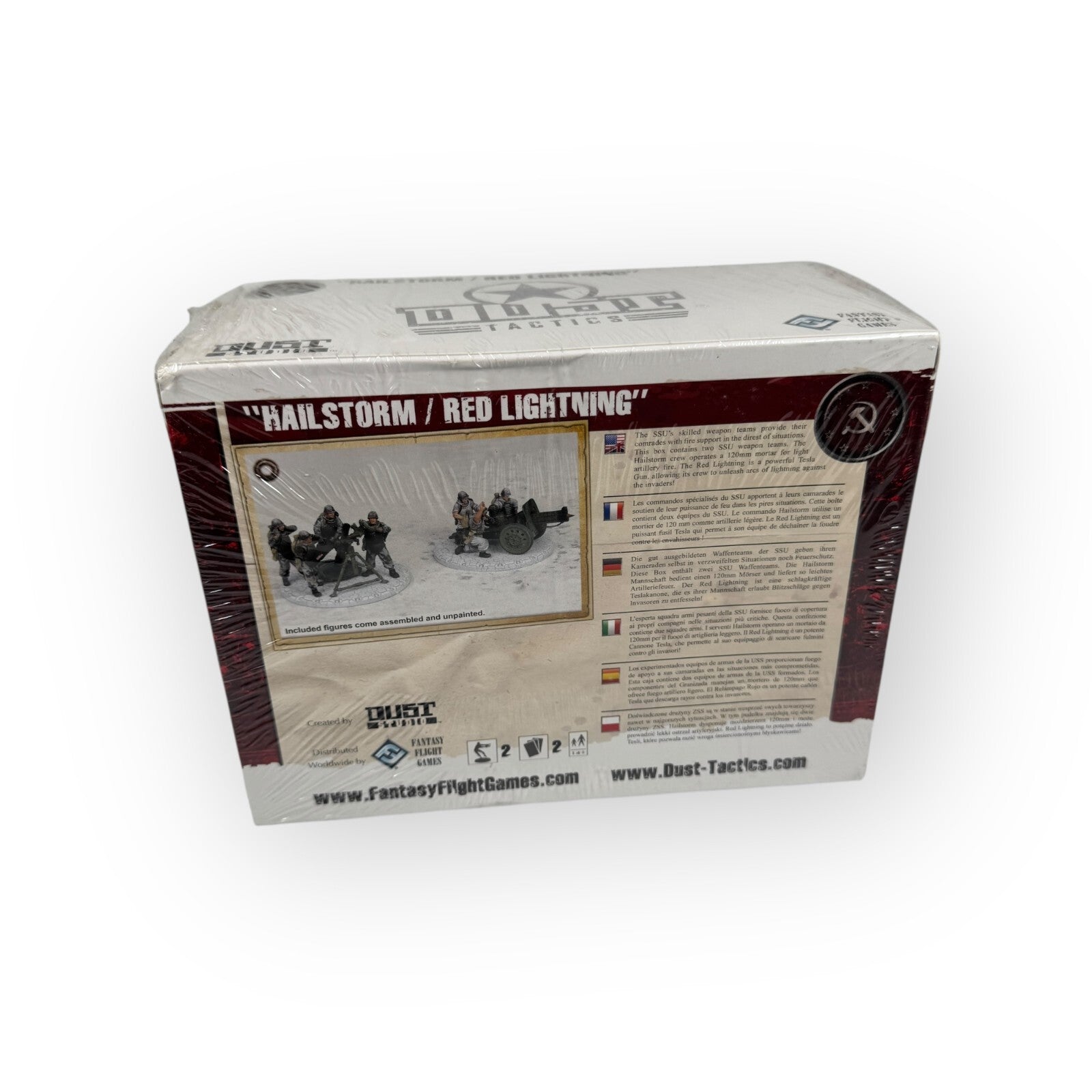 Dust Tactics SSU Heavy Weapons Teams Hailstorm / Red Lightning Set New in Shrink