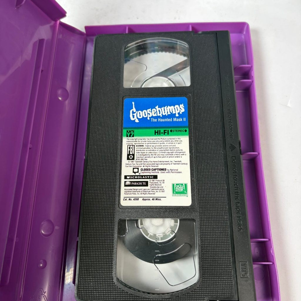 Goosebumps VHS Lot of 4 R.L. Stine Terror Tower Dead House Basement Haunted Mask