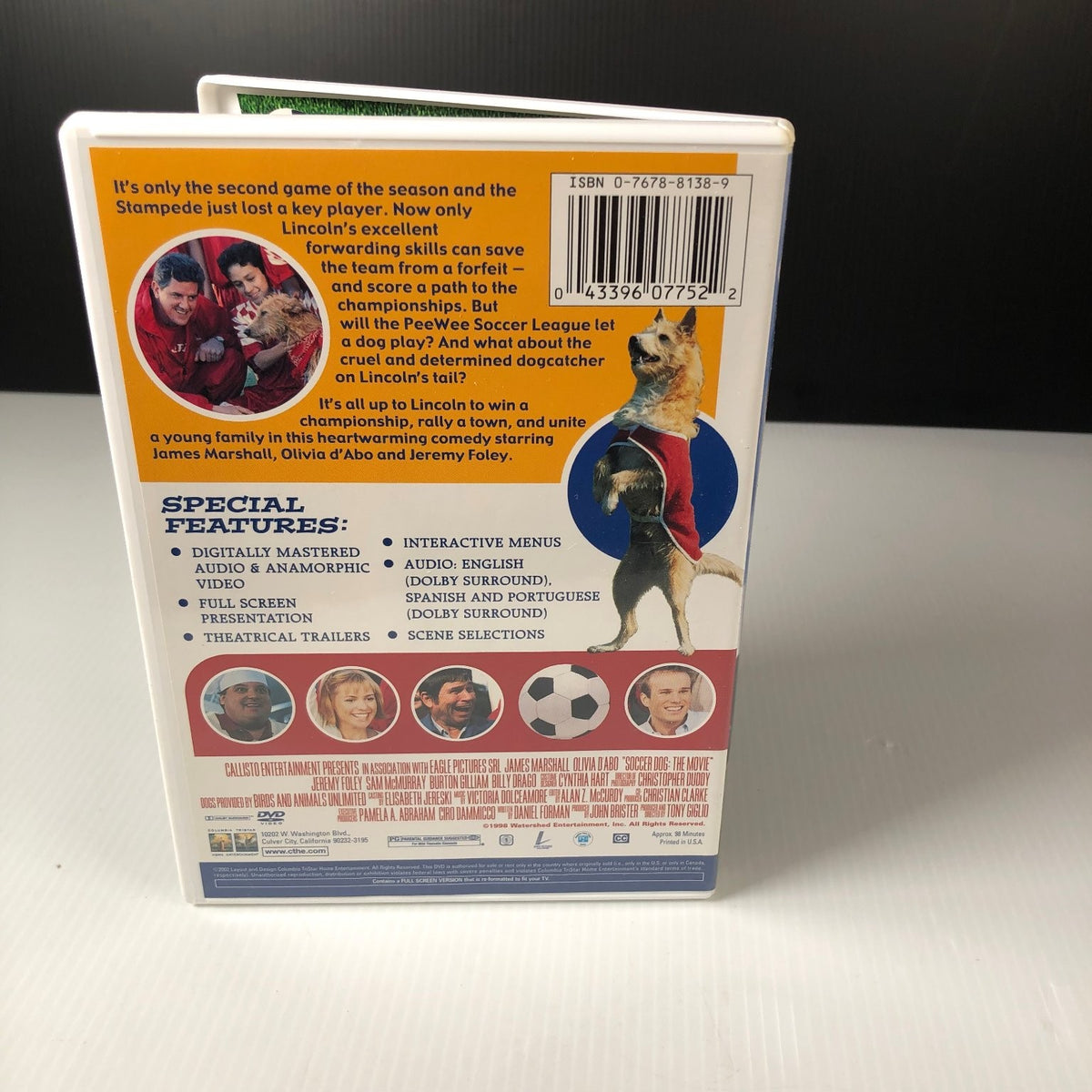 Soccer Dog The Movie DVD 1999 Family Comedy James Marshall Olivia D'Abo