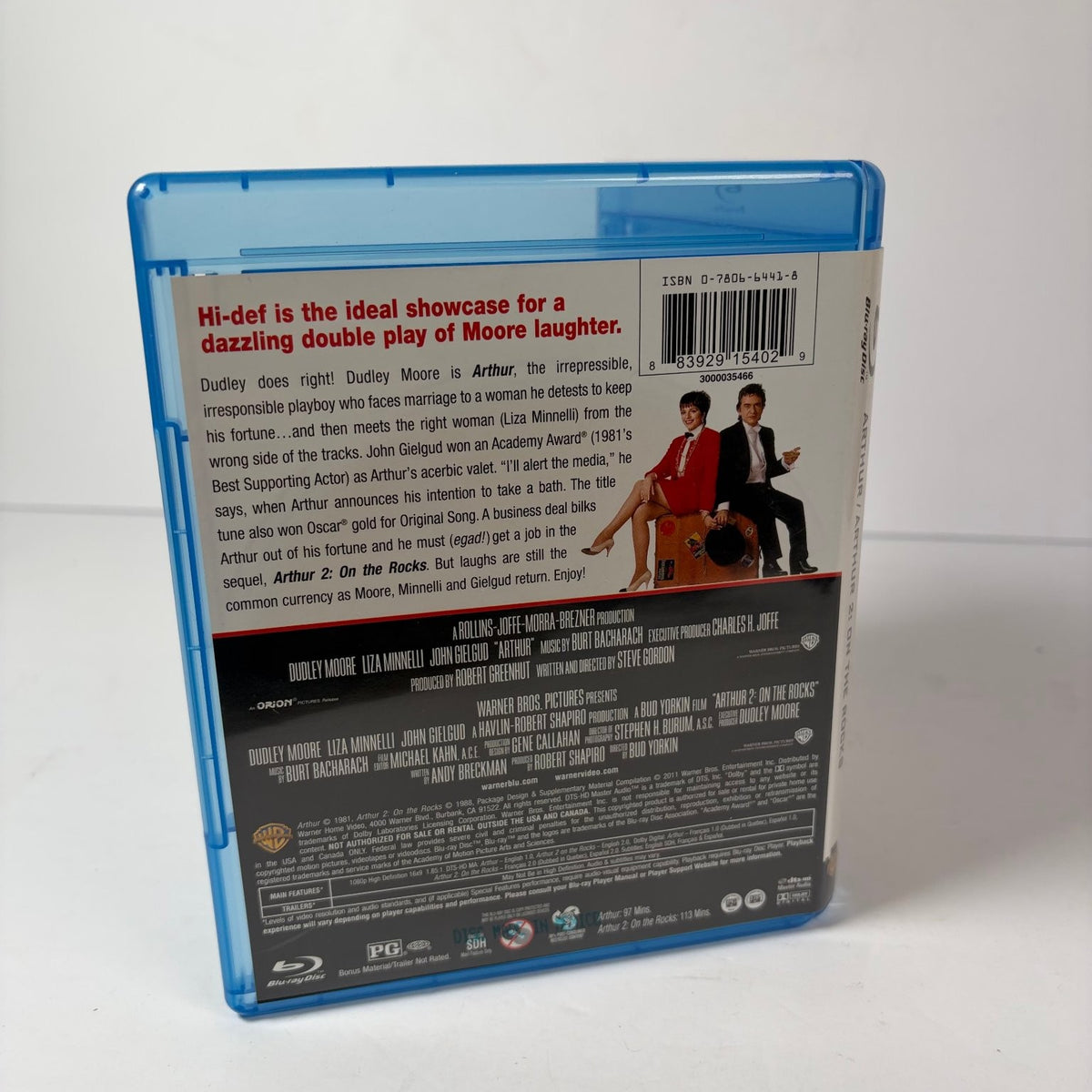 Arthur / Arthur 2 On The Rocks Blu-ray (2011) Dudley Moore 2-Movie Collection