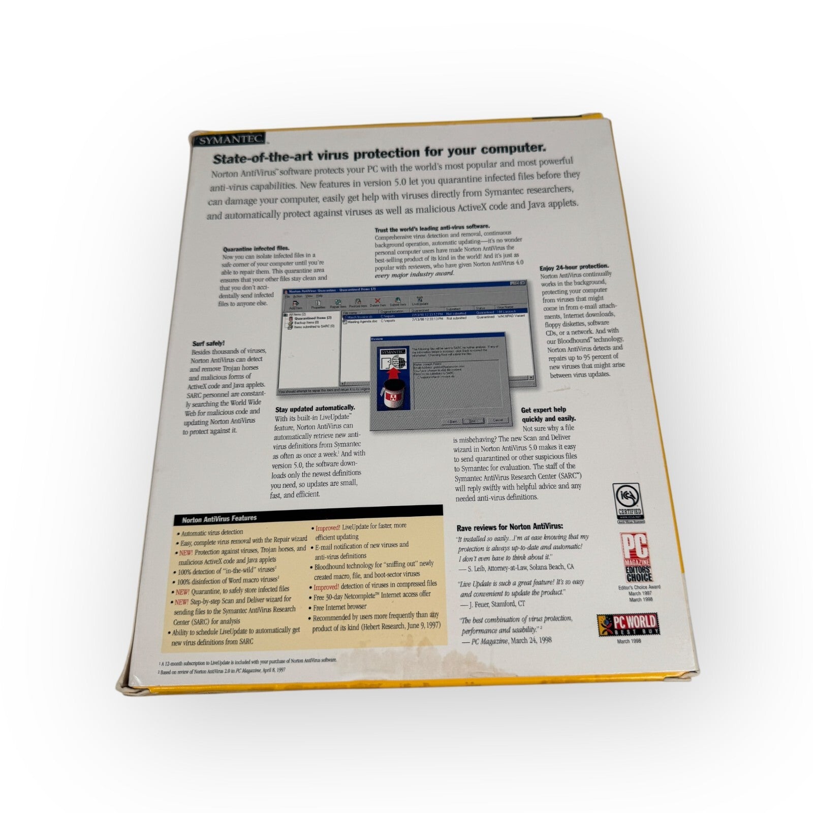 VTG PC Big Box Norton AntiVirus Version 5.0 Complete with Key