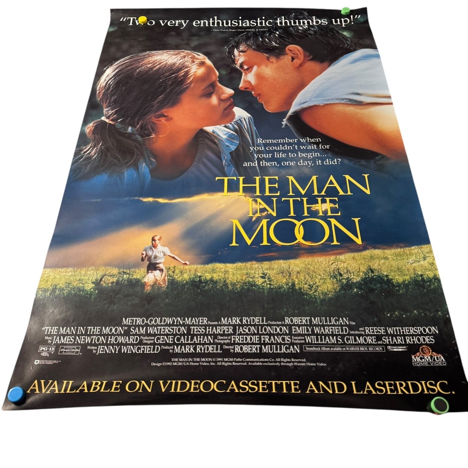Vintage The Man in the Moon 1991 One-Sheet Movie Poster Reese Witherspoon