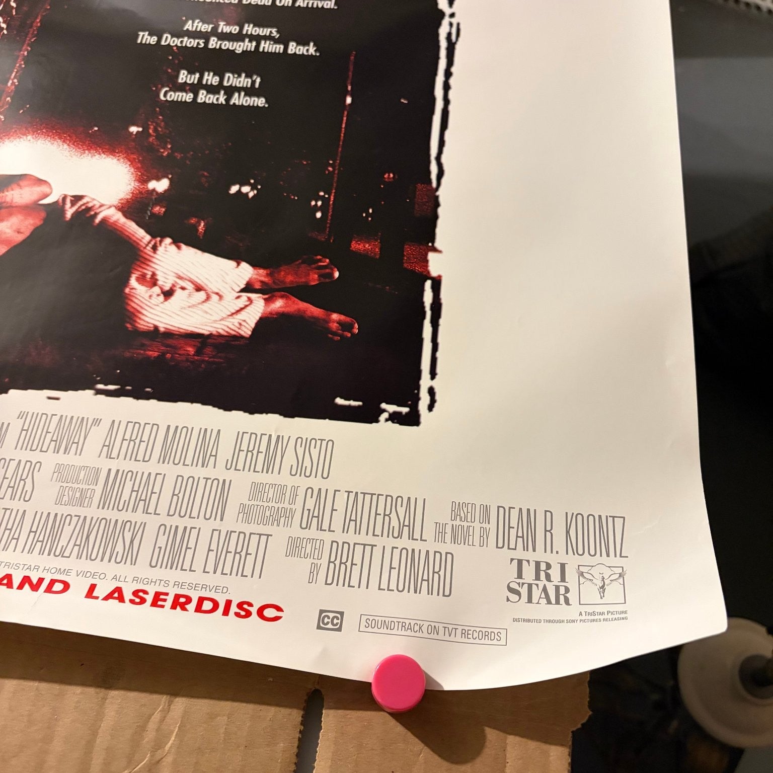 Hideaway 1995 One Sheet Movie Poster Original USA Jeff Goldblum 27"x40"