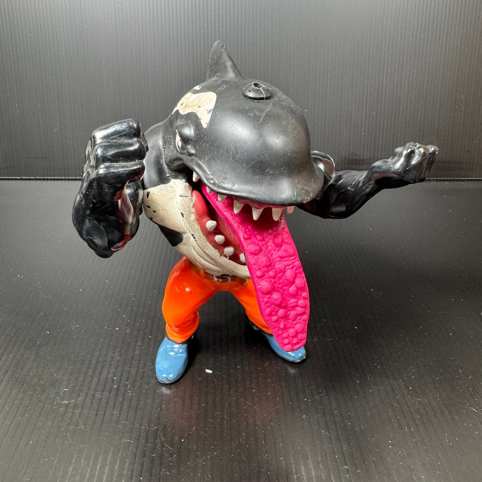 Moby Lick Street Sharks Orca Action Figure Vintage 1995 Mattel Toy with Wear