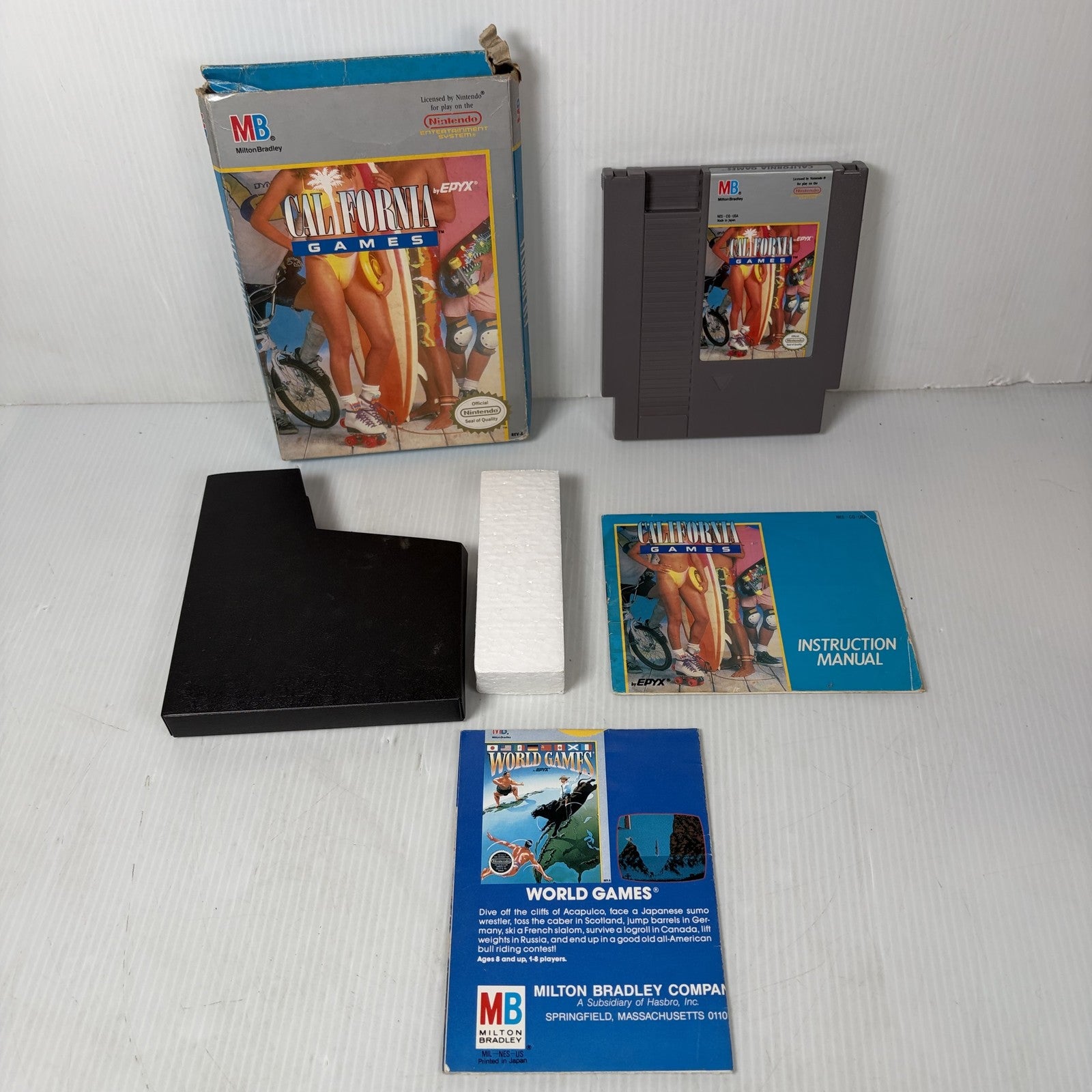California Games Nintendo NES CIB Complete In Box w/ Manual & Inserts Epyx