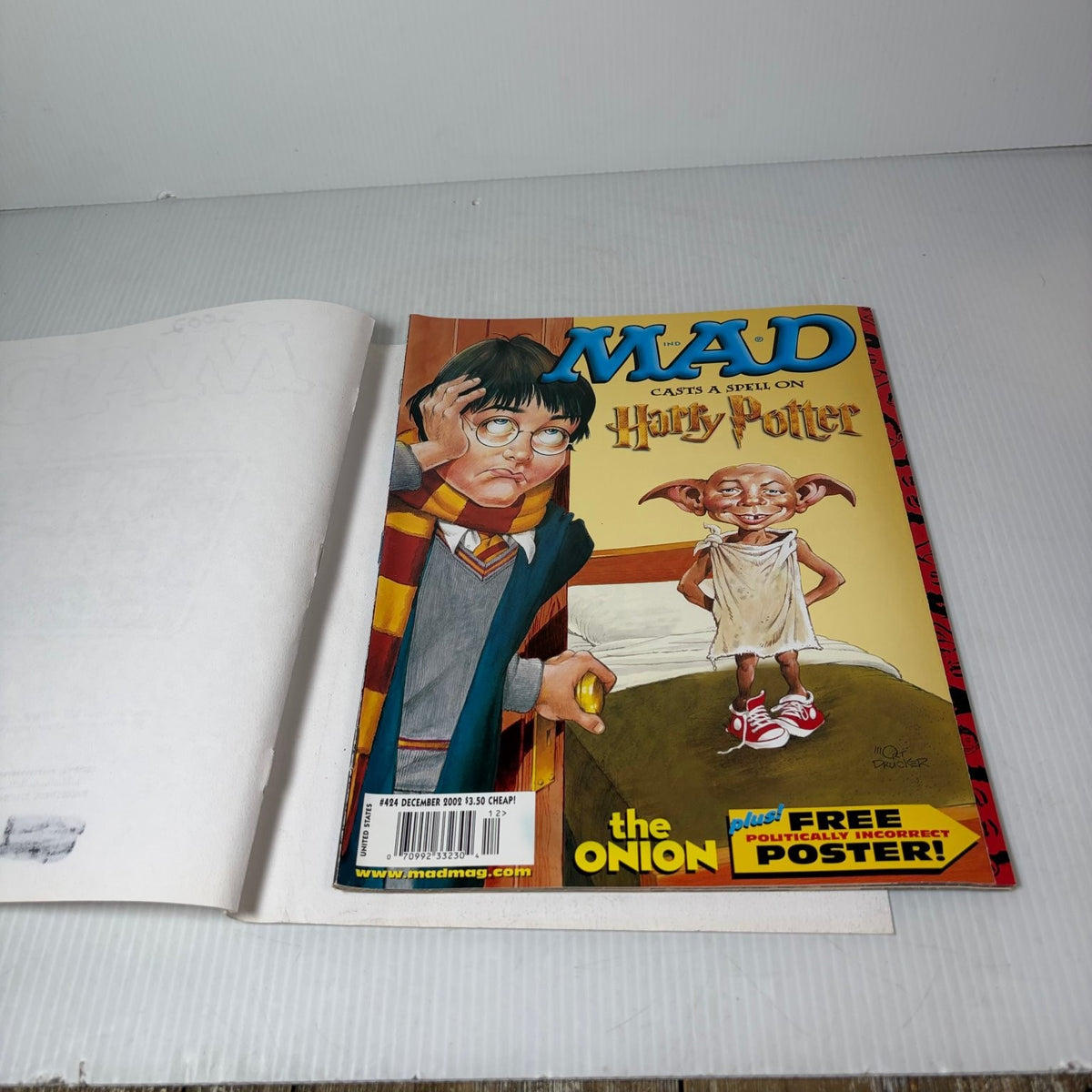 MAD Magazine December 2002 Harry Potter Dobby The Onion Poster Humor