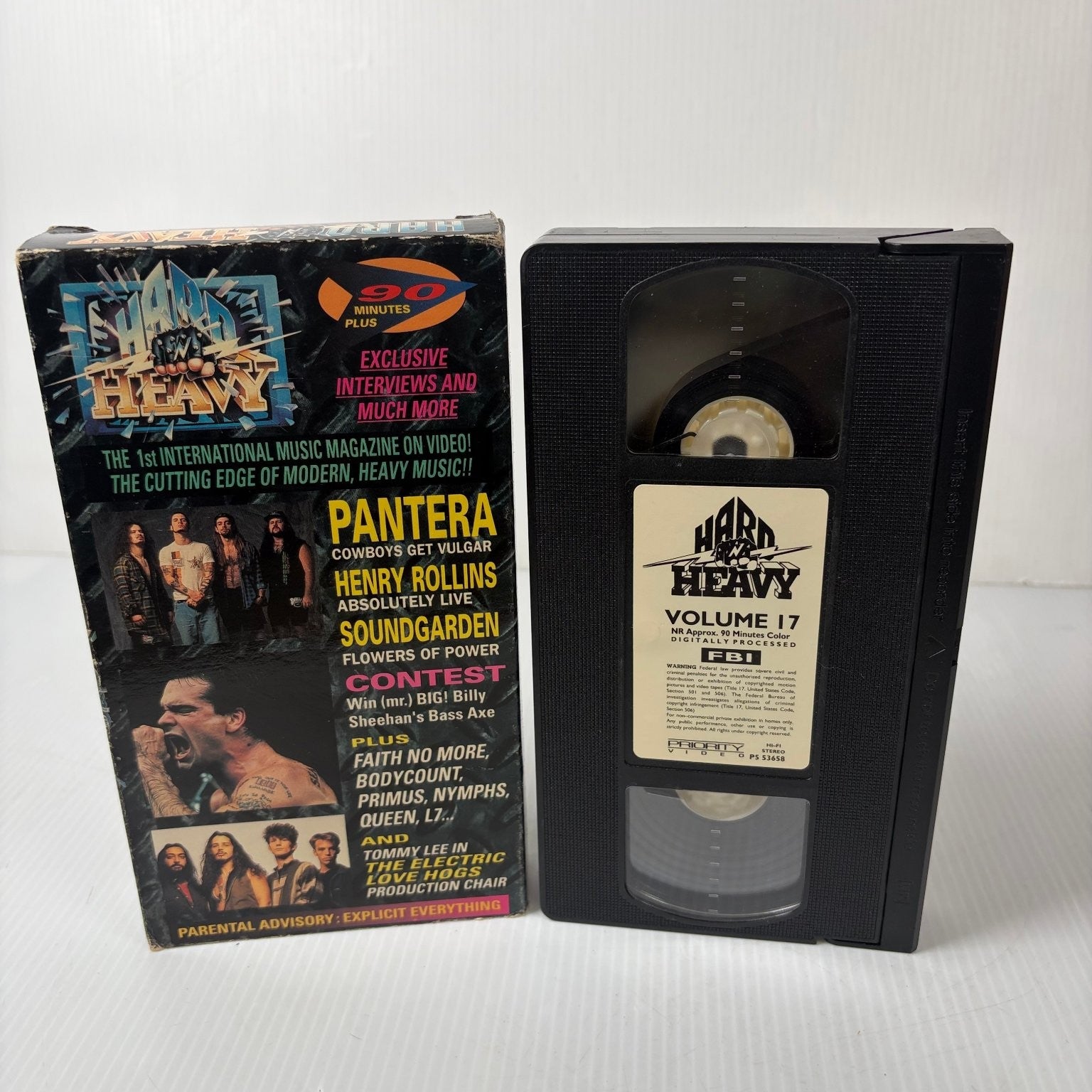 Hard N Heavy Volume 17 VHS 1993 Heavy Metal Music Interviews Priority Video
