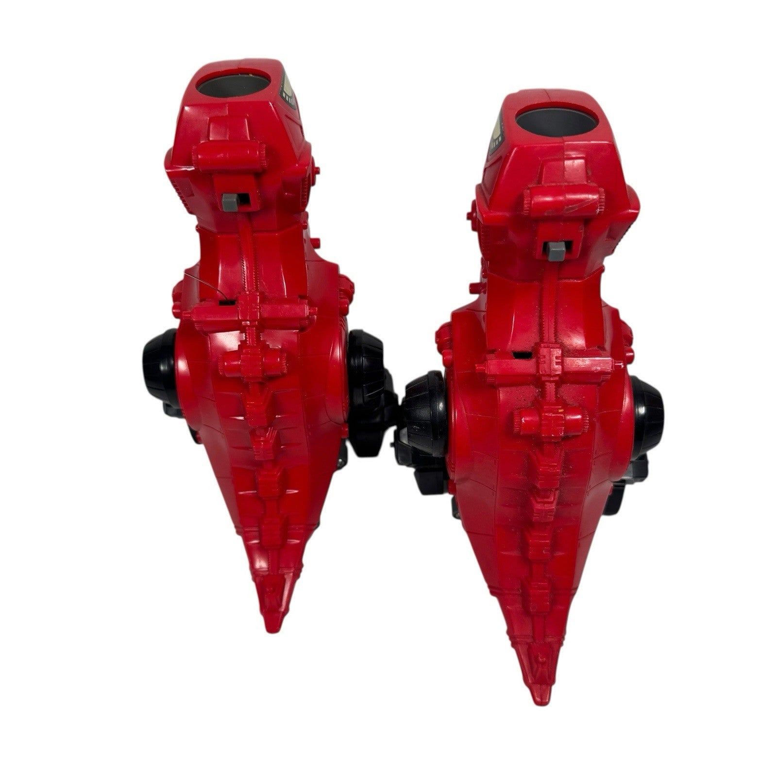 Lot Of 2 Starriors Tomy 1984 Deadeye T-Rex Robots with Parts AS IS