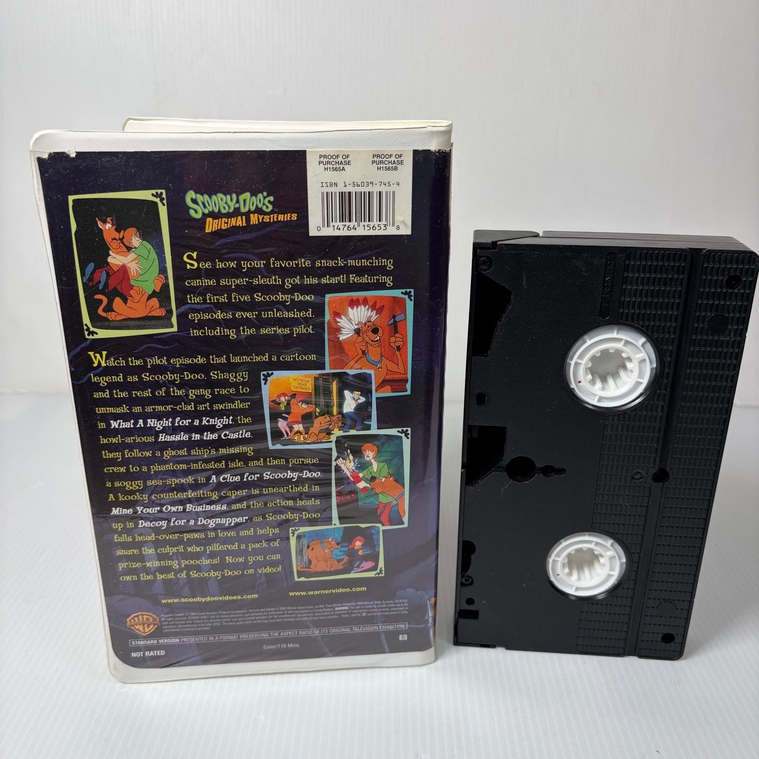 Scooby-Doo's Original Mysteries VHS 1998 Animation Warner Bros in Clamshell Case