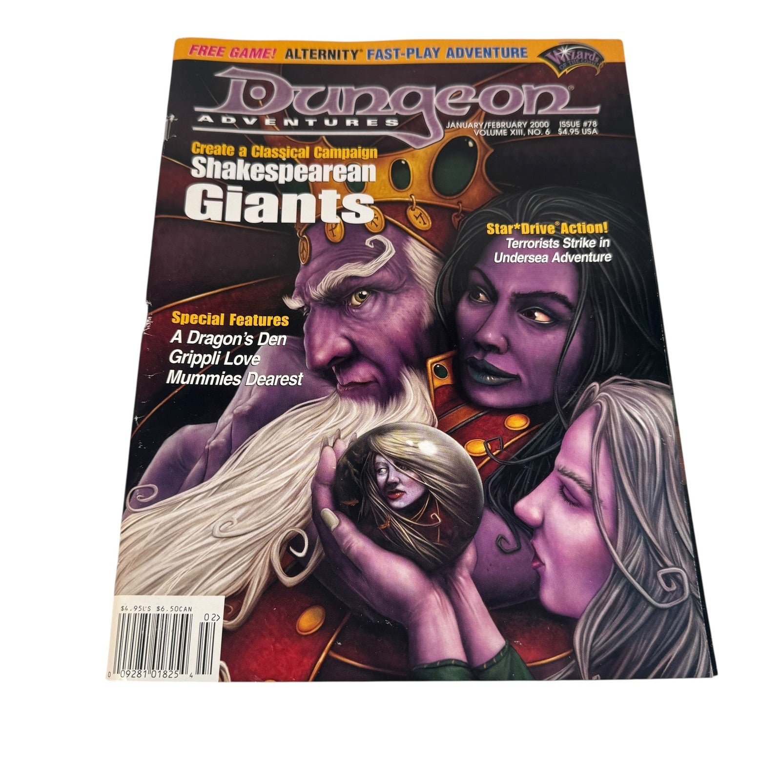 Vintage Dungeon Adventures Magazine Issue 78 Jan Feb 2000 RPG Giants AD&D