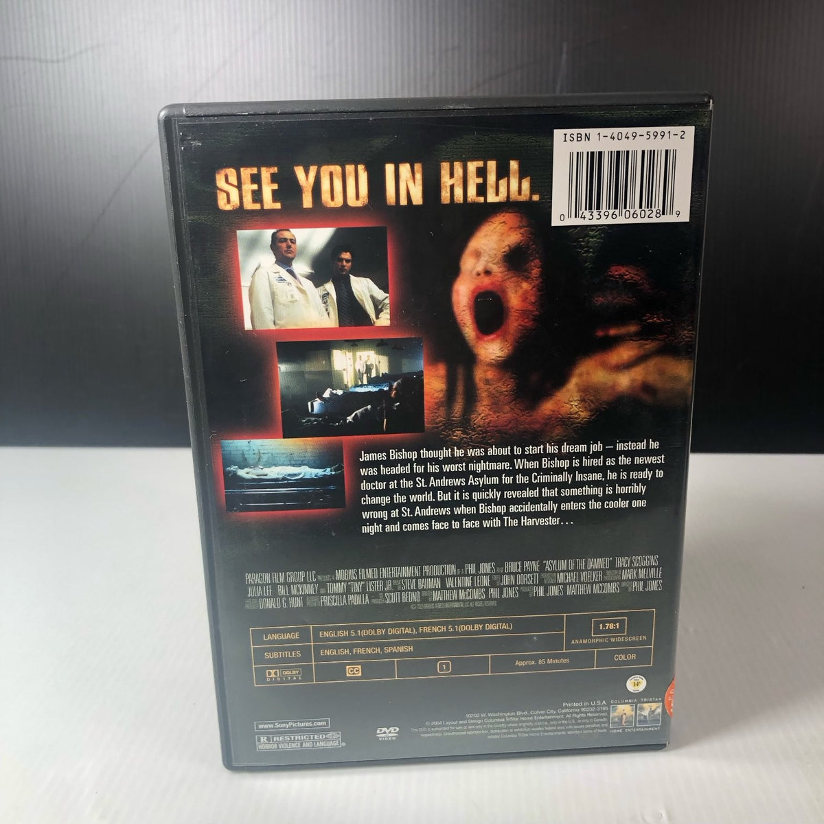 Asylum of the Damned DVD 2004 Bruce Payne Tracy Scoggins Horror Movie