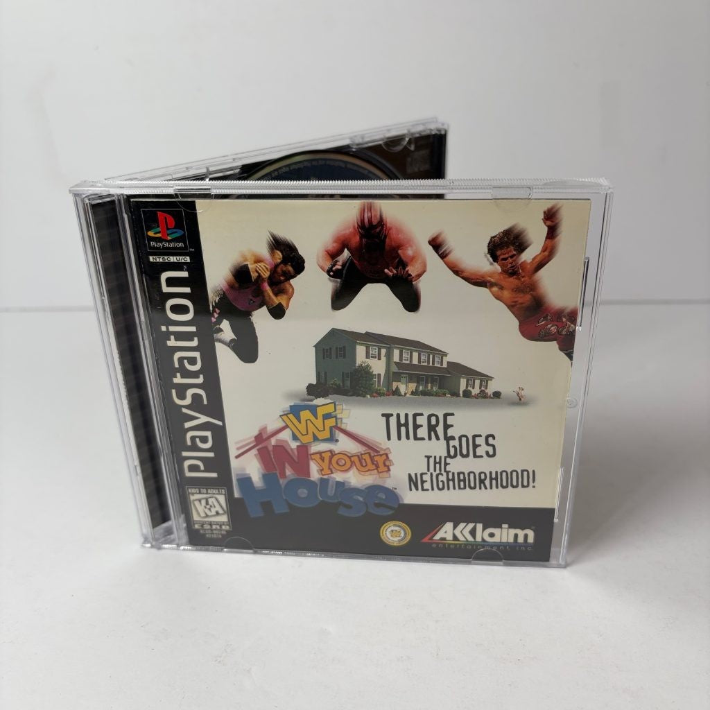 WWF In Your House PS1 PlayStation 1 Acclaim Wrestling Game CIB