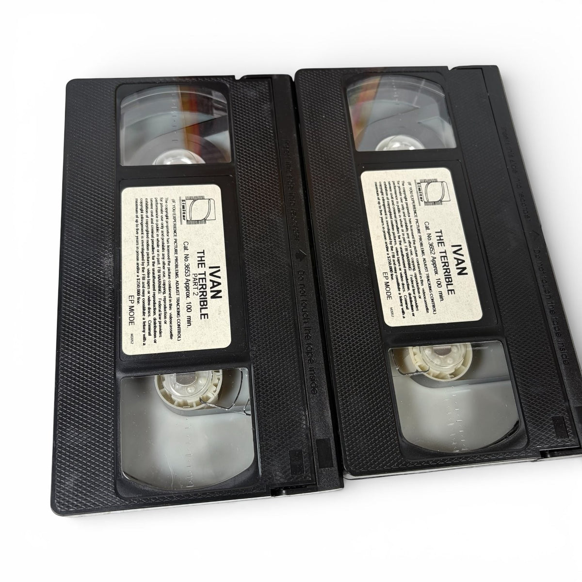 Ivan The Terrible VHS 1944 Historical Epic 2-Tape Set Sinister Cinema
