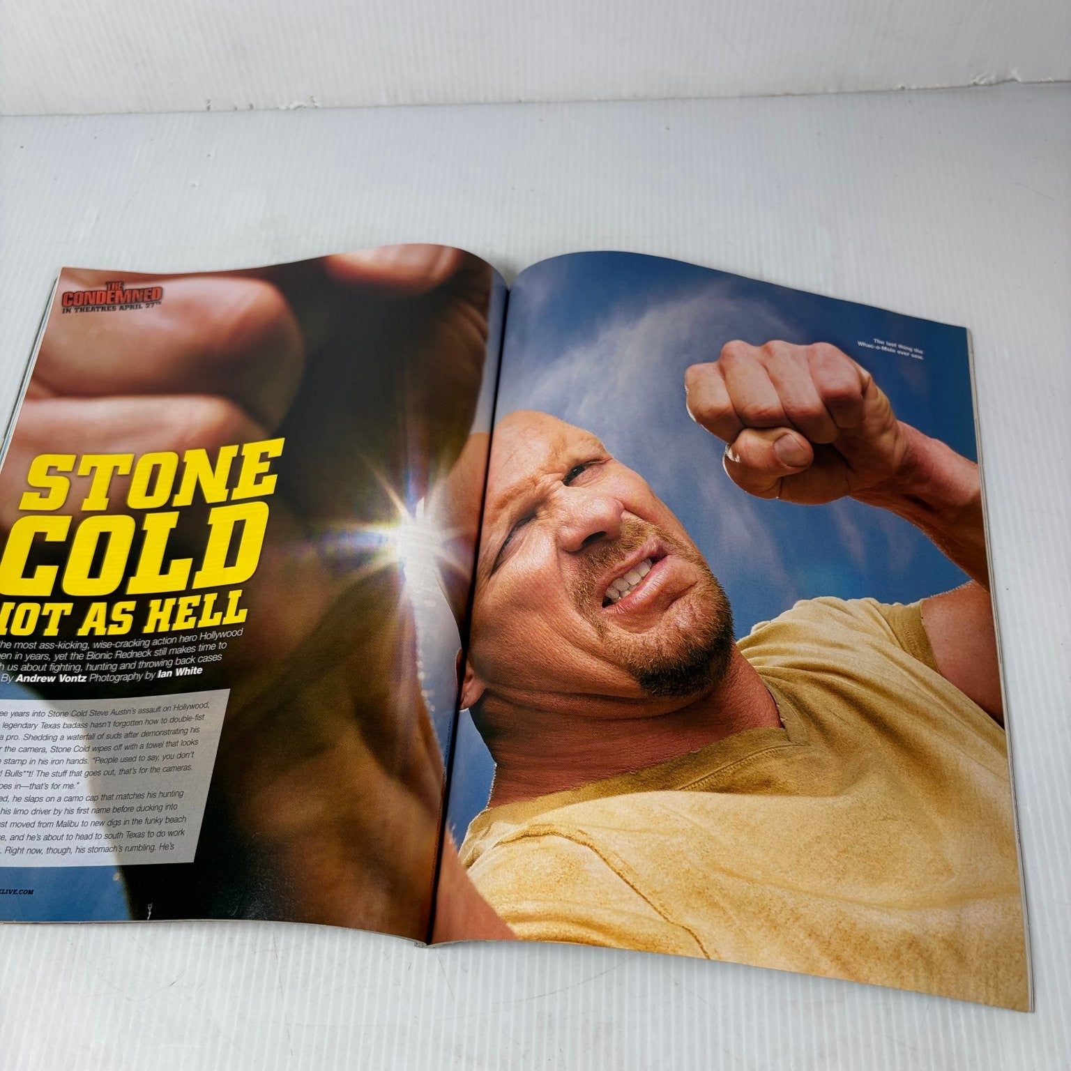WWE Magazine May 2007 Stone Cold Steve Austin The Condemned Wrestling No Poster