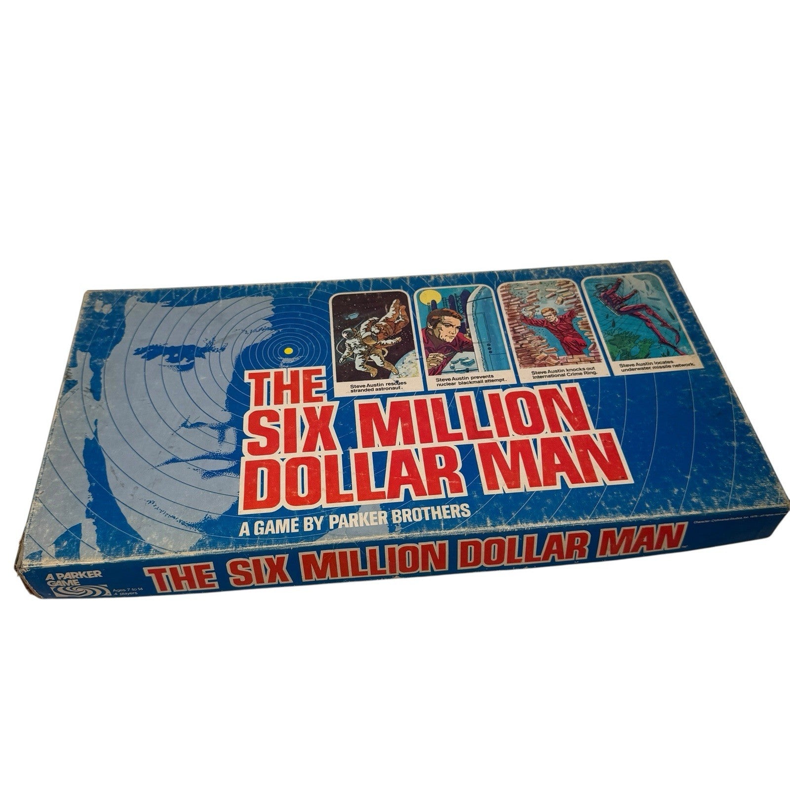 Vintage The Six Million Dollar Man Board Game 1975 Complete Parker Brothers