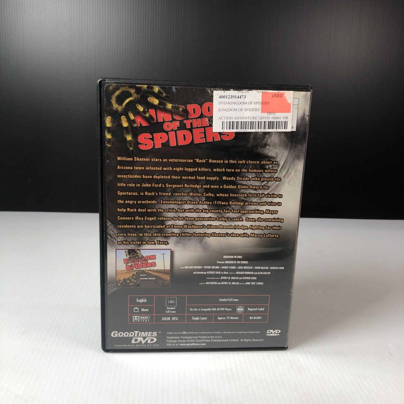 Kingdom of the Spiders DVD 1977 25th Anniversary William Shatner