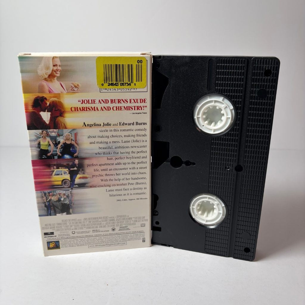 Life or Something Like It VHS Angelina Jolie Edward Burns 2002 Romantic Comedy