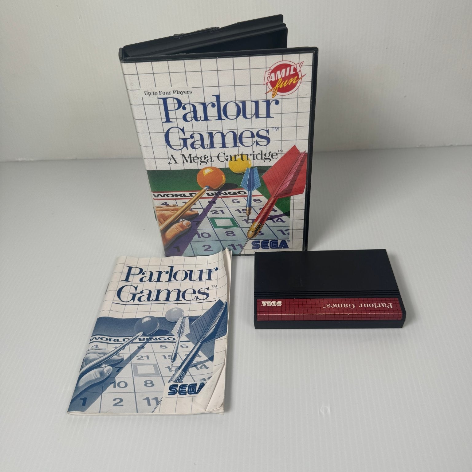 Parlour Games Sega Master System Video Game Family Fun Multiplayer Complete CIB
