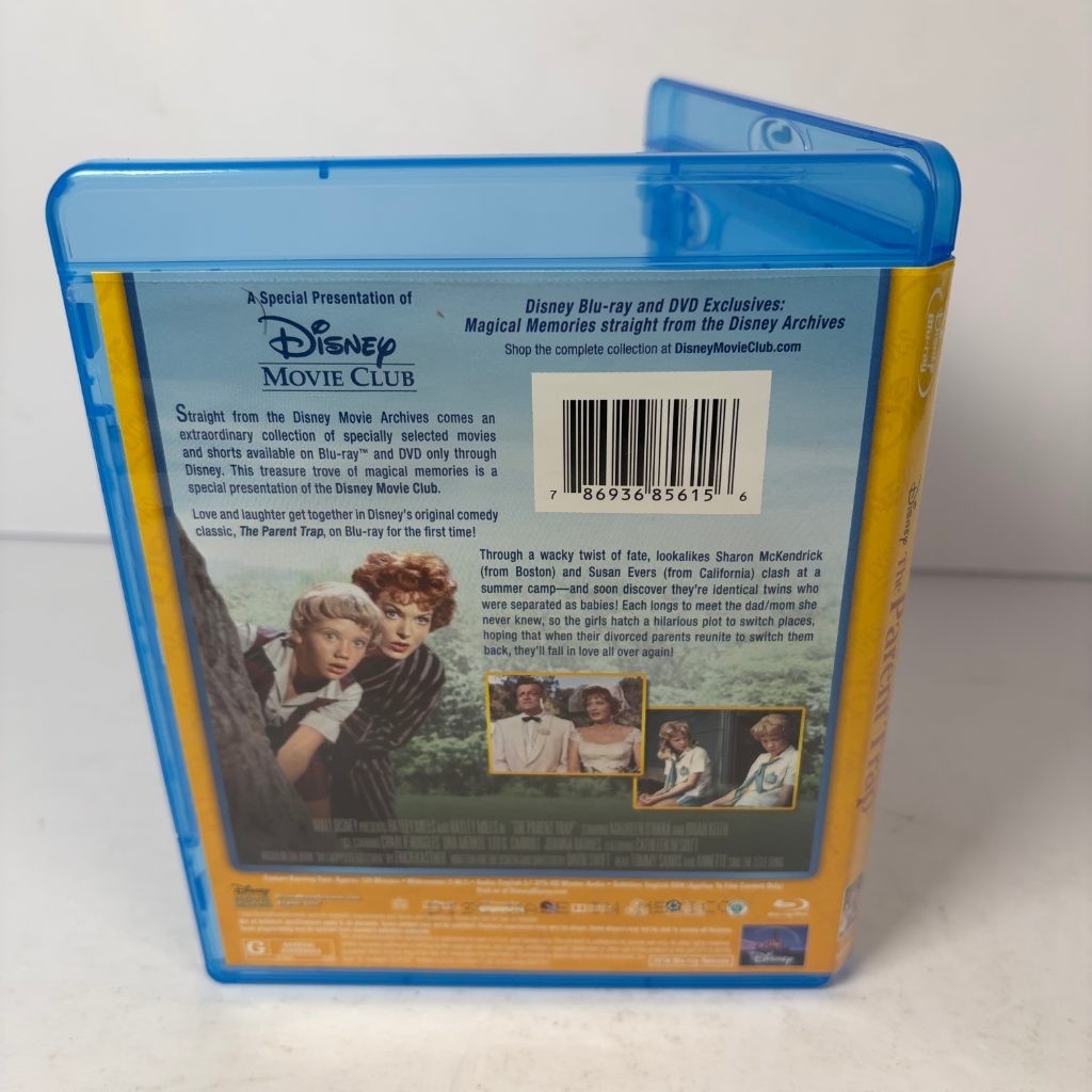 The Parent Trap Blu-ray Disney Movie Club Exclusive Hayley Mills 1961 Classic