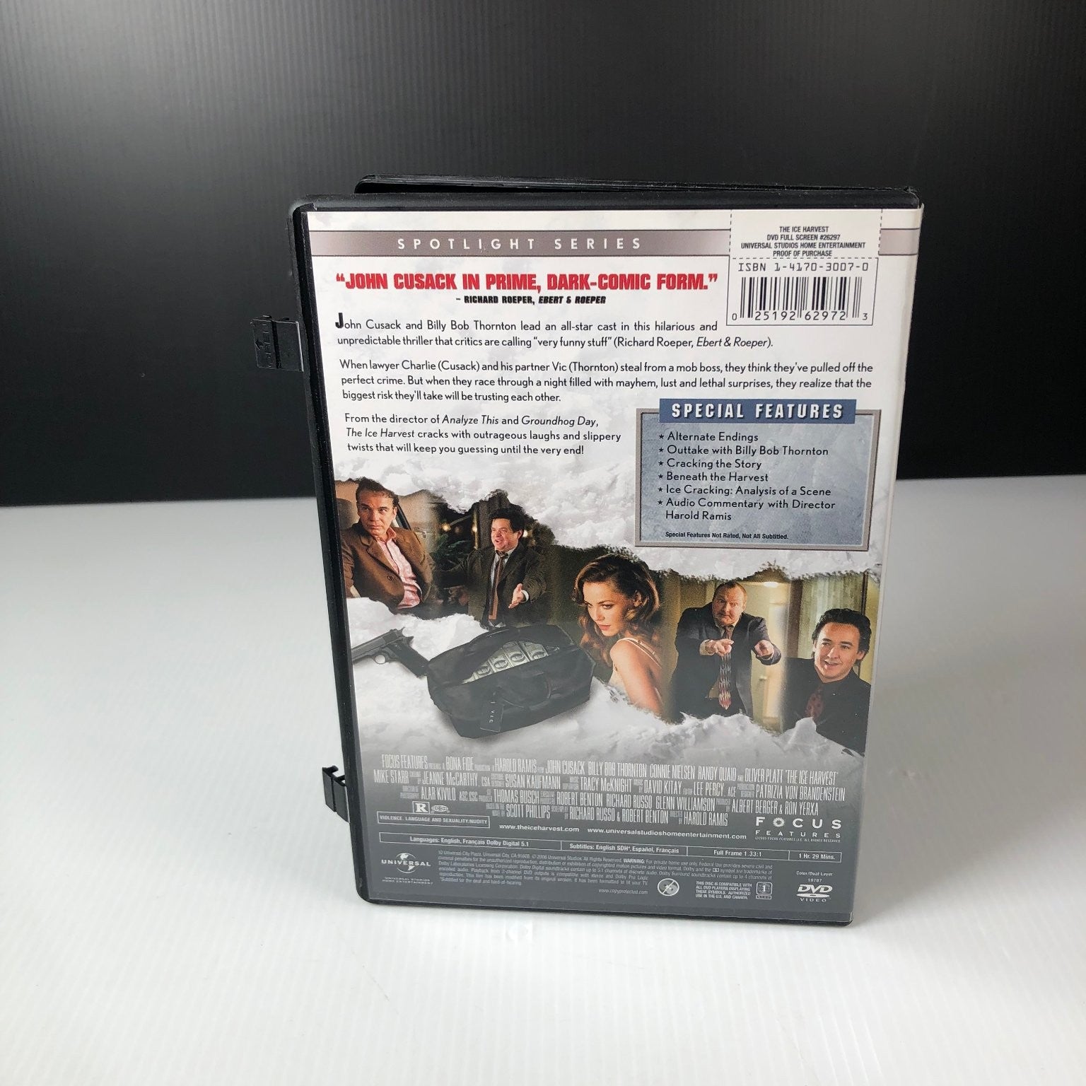 The Ice Harvest DVD 2005 Focus Features John Cusack Billy Bob Thornton