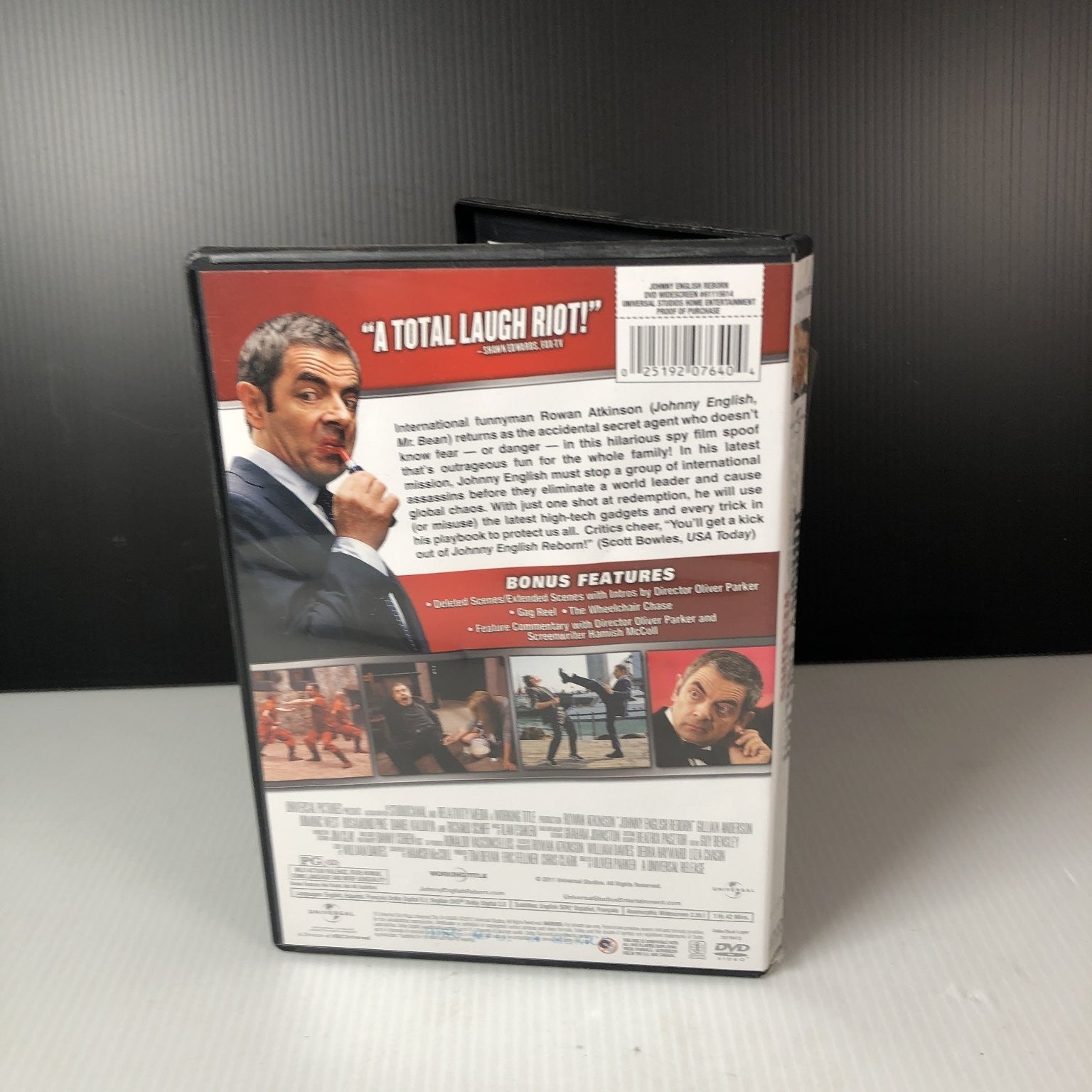 Johnny English Reborn DVD 2011 Rowan Atkinson Spy Comedy Oliver Parker