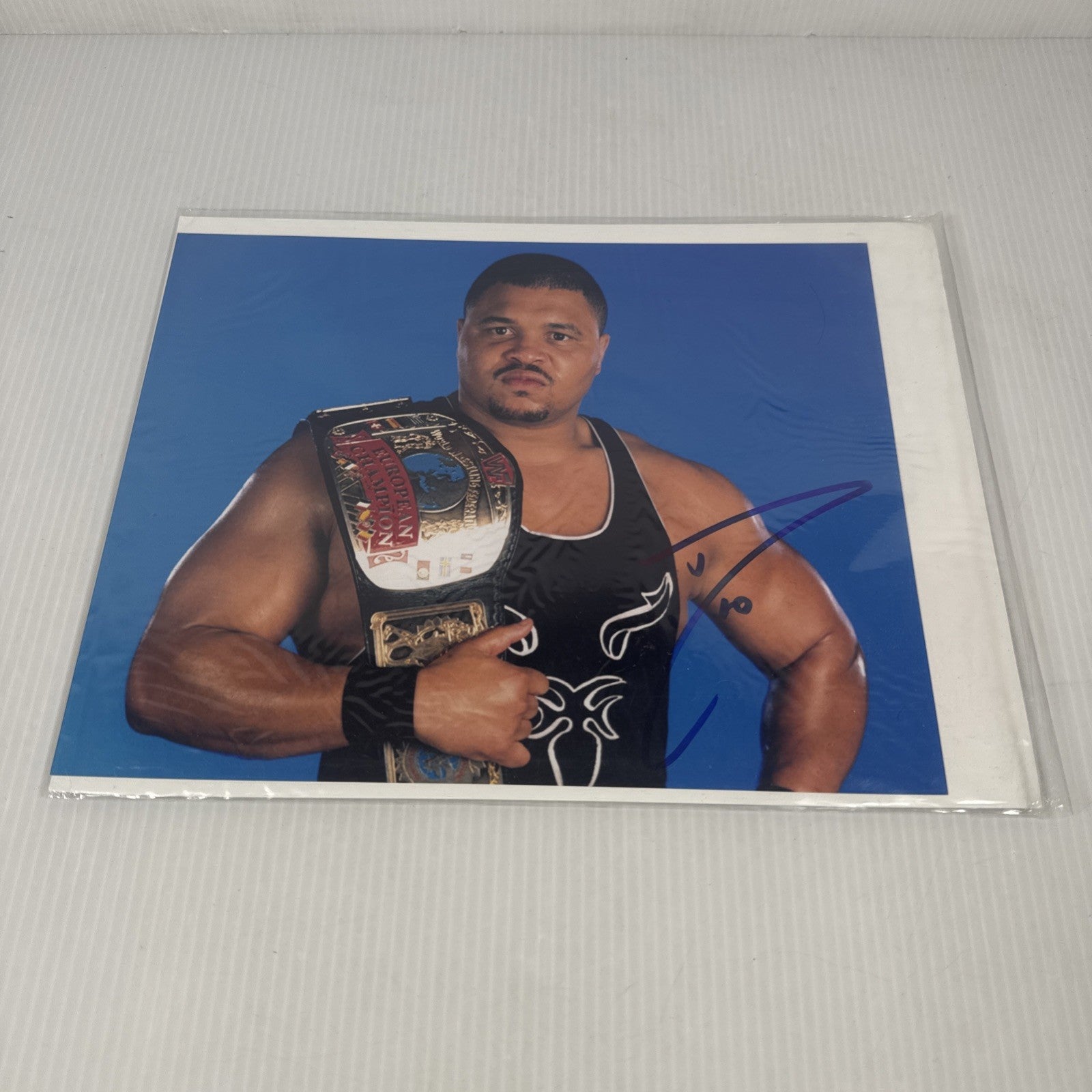 VINTAGE D'LO BROWN AUTOGRAPH SIGNED PROMO PHOTO WWE WWF