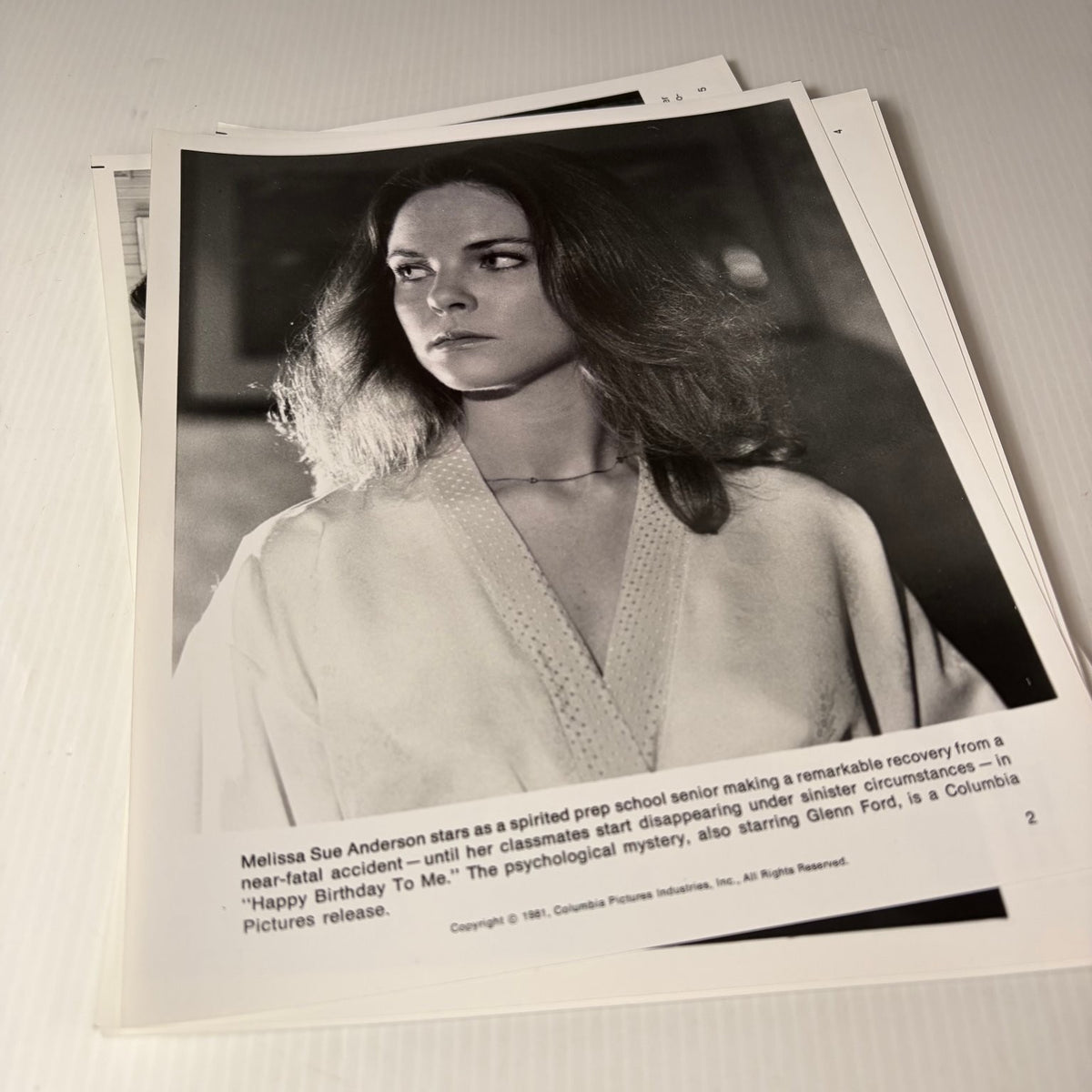 Vintage Happy Birthday To Me Set of 7 Press Kit Photos 1981 Movie Slasher Horror