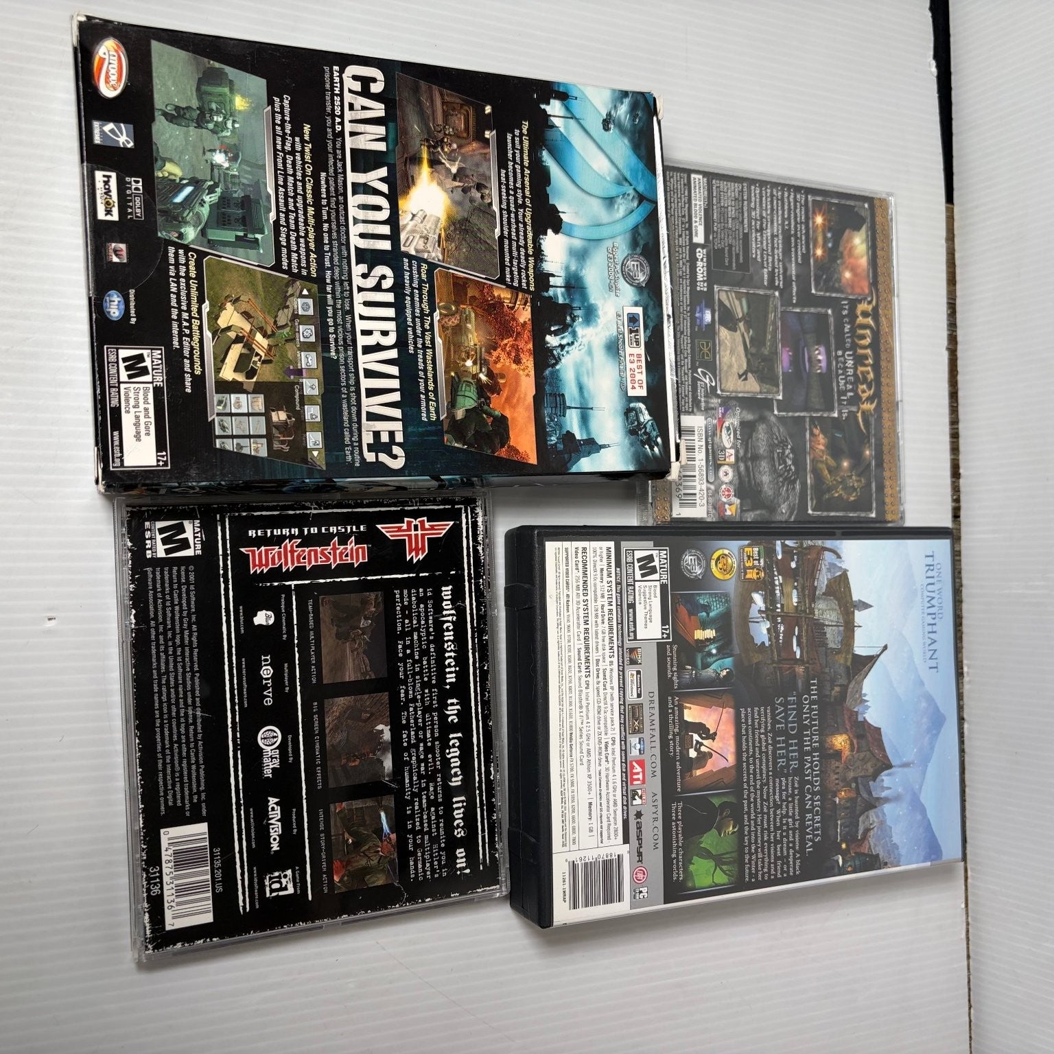 Lot of 19 Classic FPS PC Games Fallout 3 Painkiller Gears of War Quake 4 & More