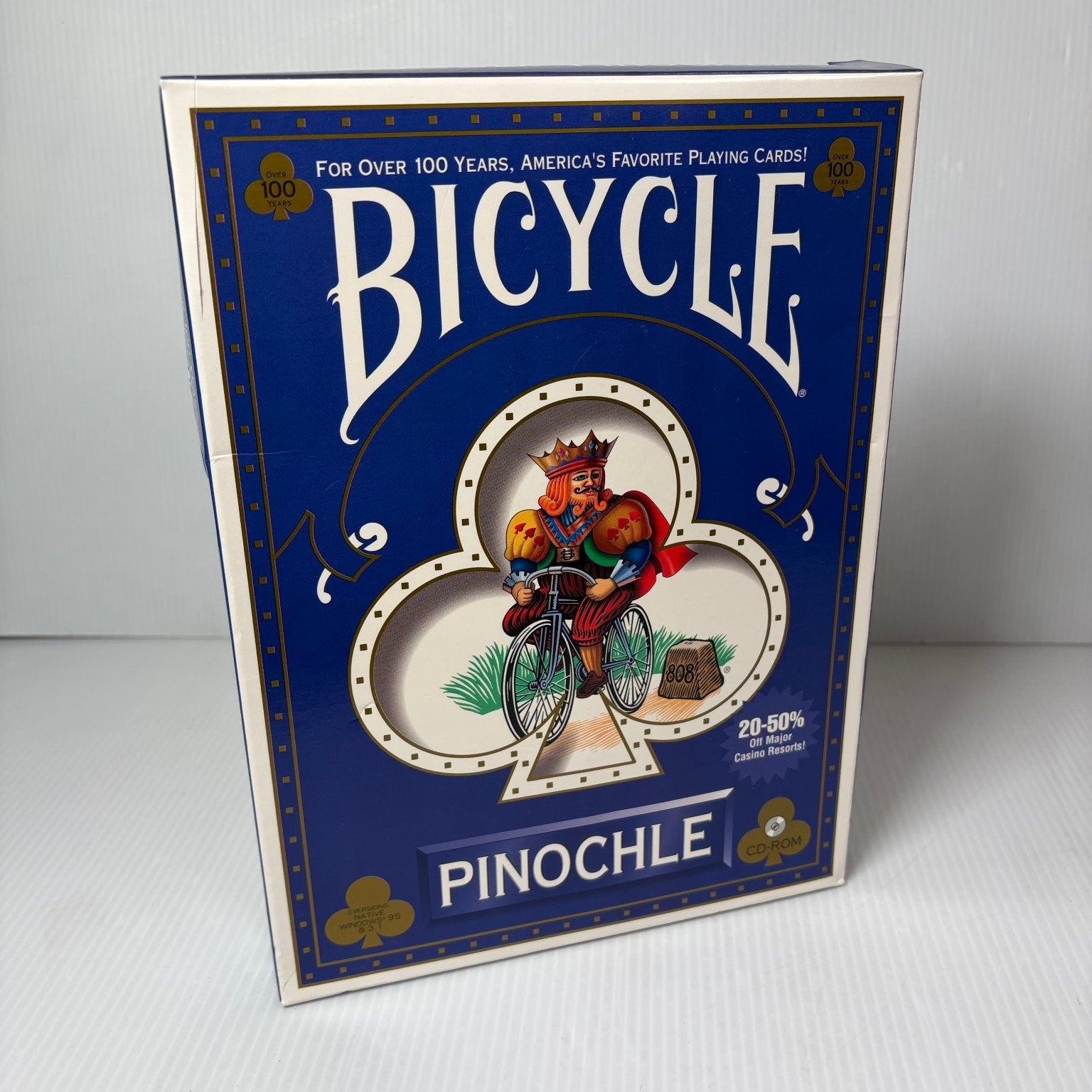 Bicycle Pinochle Big Box PC CD-ROM Video Game Card Game Strategy Windows 95
