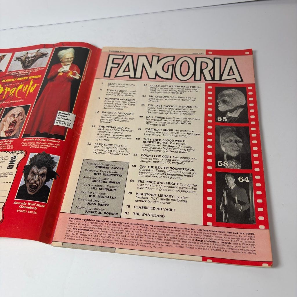 Fangoria 130 March 1994 Phantasm III Jason Goes to Hell Scanner Cop Horror Mag