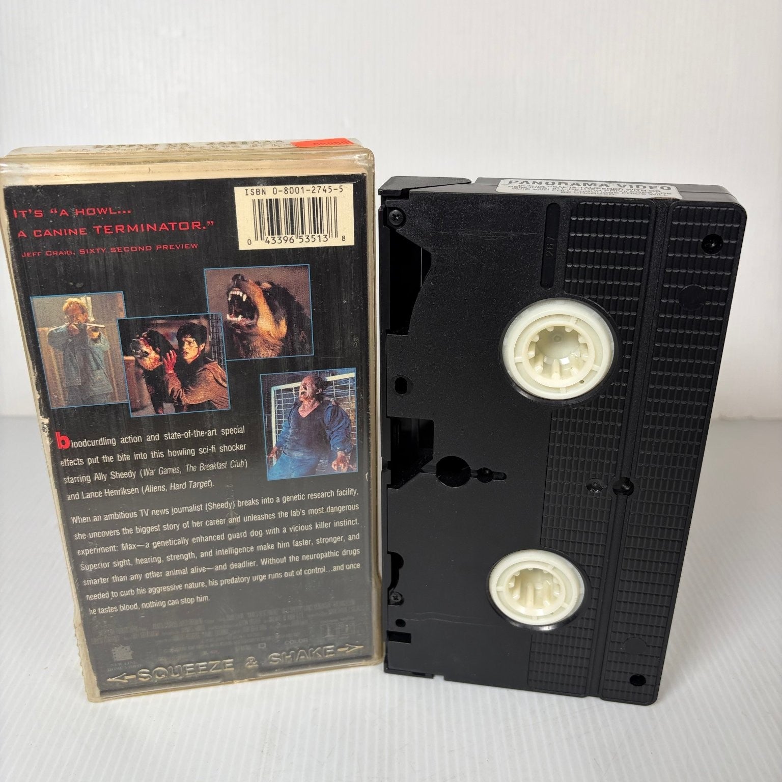 Man's Best Friend VHS 1993 Sci-Fi Horror Panorama Video (Cut Box Ex-Rental)
