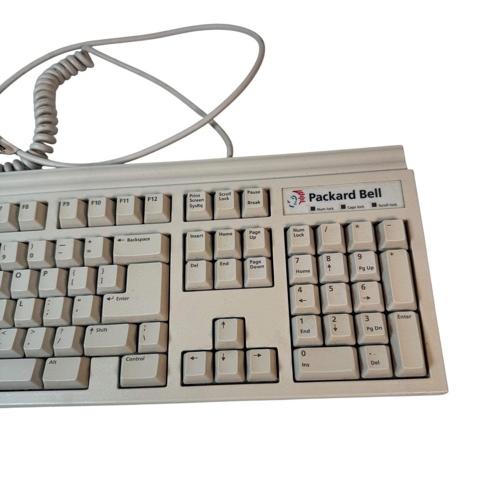 Vintage Packard Bell Model 5130 PS/2 Computer Mechanical Keyboard Clicky Keys