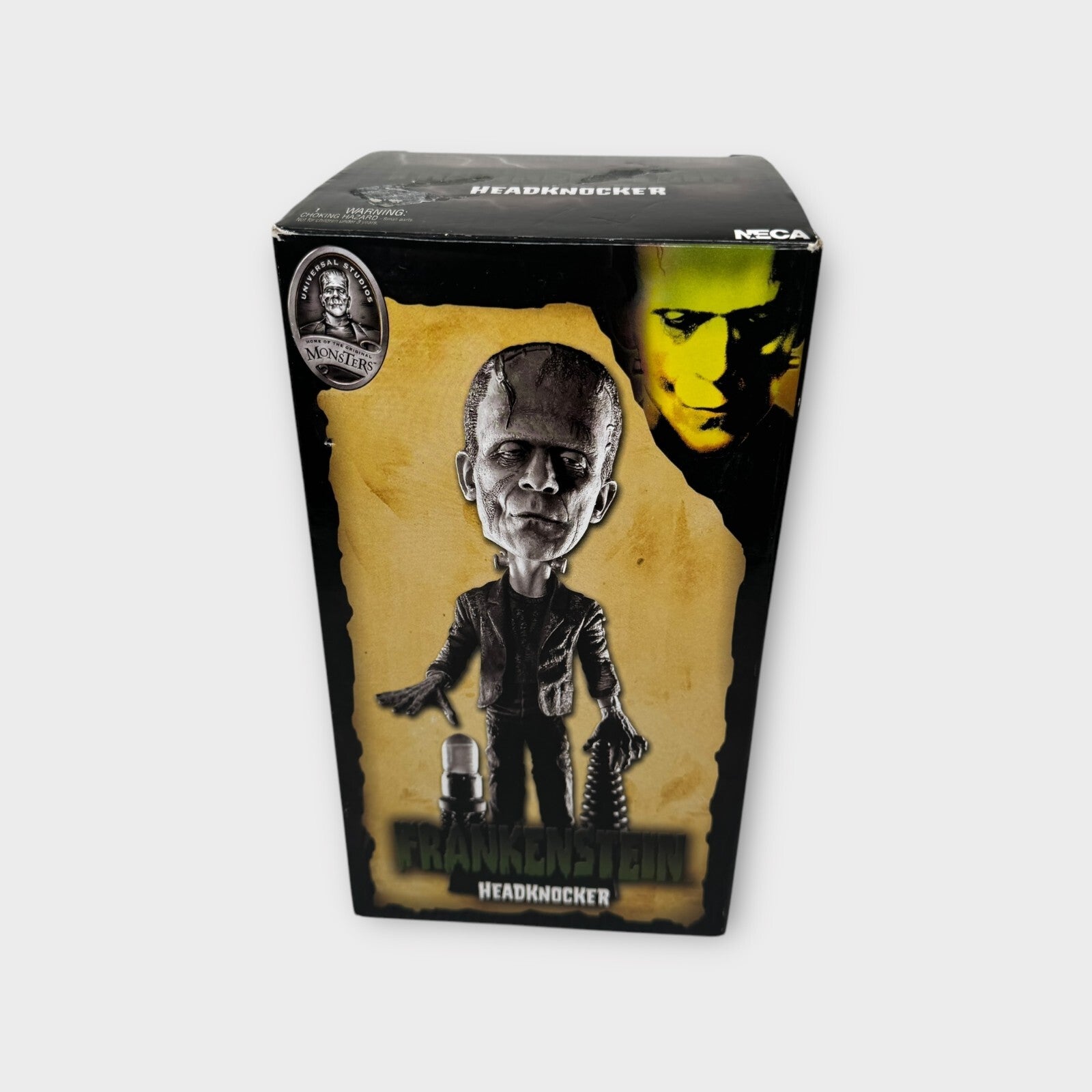 2006 FRANKENSTEIN HEADKNOCKER BOBBLE-HEAD NECA UNIVERSAL MONSTERS Black & White