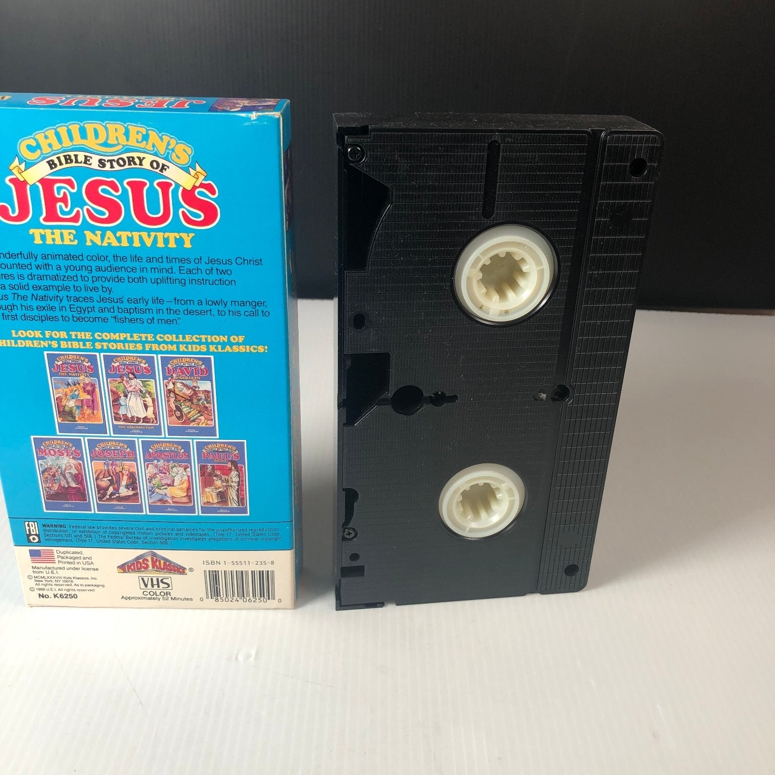 Children's Bible Story of Jesus The Nativity VHS 1988 Animated Kids Klassics